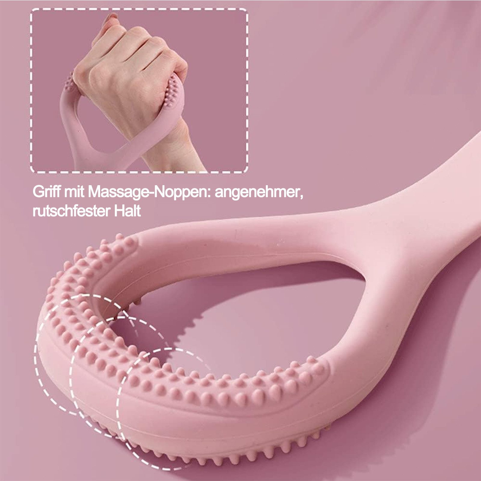 MOPUEA Fitnessband Widerstandsband für Yoga Stretching Haltung Fitnessband Fitnesszubehör, Elastisches Fitnessband für Stretching und Krafttraining, Leicht, elastisch, kompakt, vielseitig, langlebig