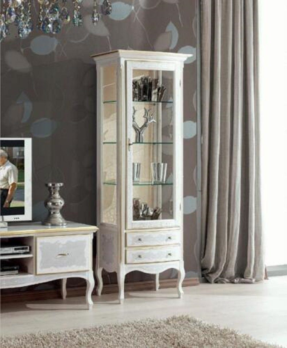 Vitrine JVmoebel Wohnzimmer-Set Vitrinen Schrank Wohnzimmer Set Holz Möbel tv 3tlg Tisch