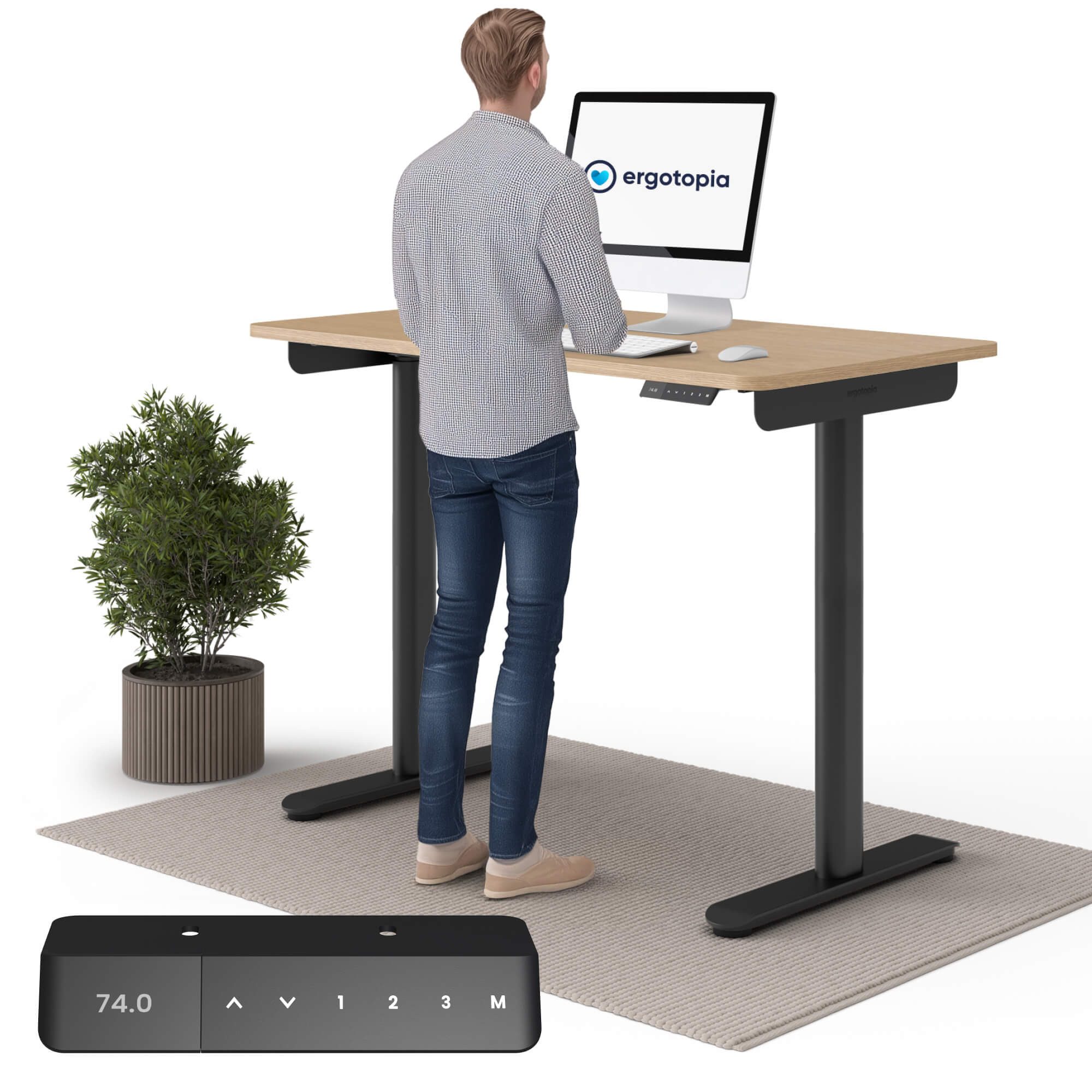 Ergotopia Schreibtisch Desktopia One (elektrisch höhenverstellbarer günstig online kaufen