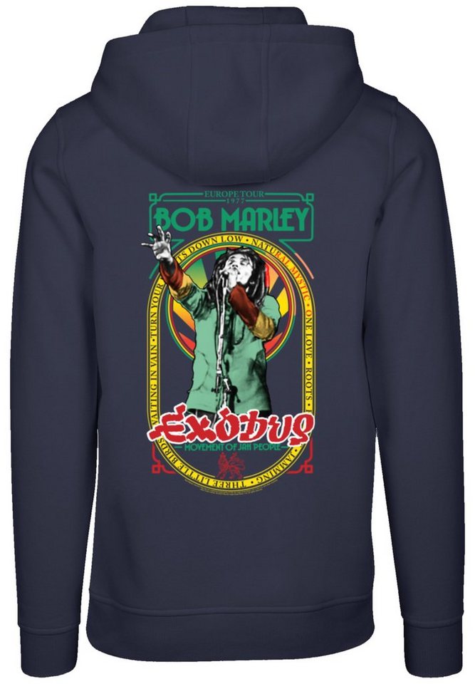 F4NT4STIC Hoodie Bob Marley Reggae Music Exodus Singing Premium Qualität,  Band, Logo, Verstellbare Kapuze und geräumige Kängurutasche