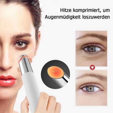 Bifurcation Elektrische Gesichtsreinigungsbürste Tragbares elektrisches Augenmassagegerät,dreifarbiger LED-Wärmesensor, 1-tlg.