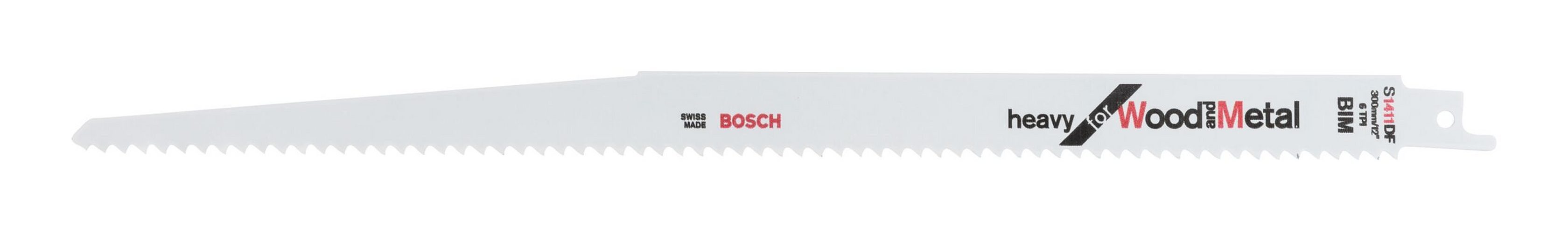 BOSCH Säbelsägeblatt (2 Stück), S 1411 DF Heavy for Wood and Metal - 2er-Pack