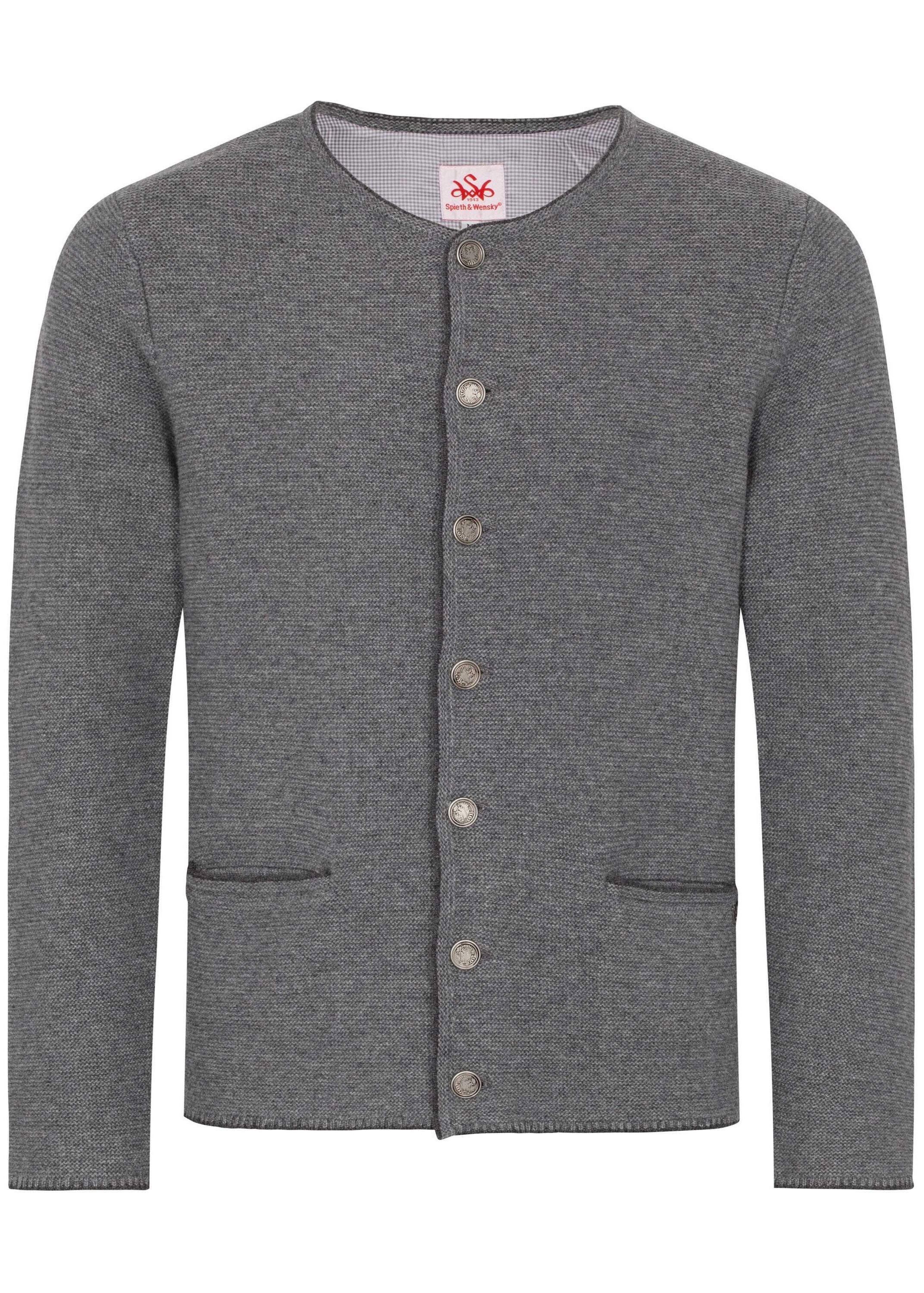 Spieth & Wensky Trachtenstrickjacke Pocking (1-tlg) mit Münzknöpfe