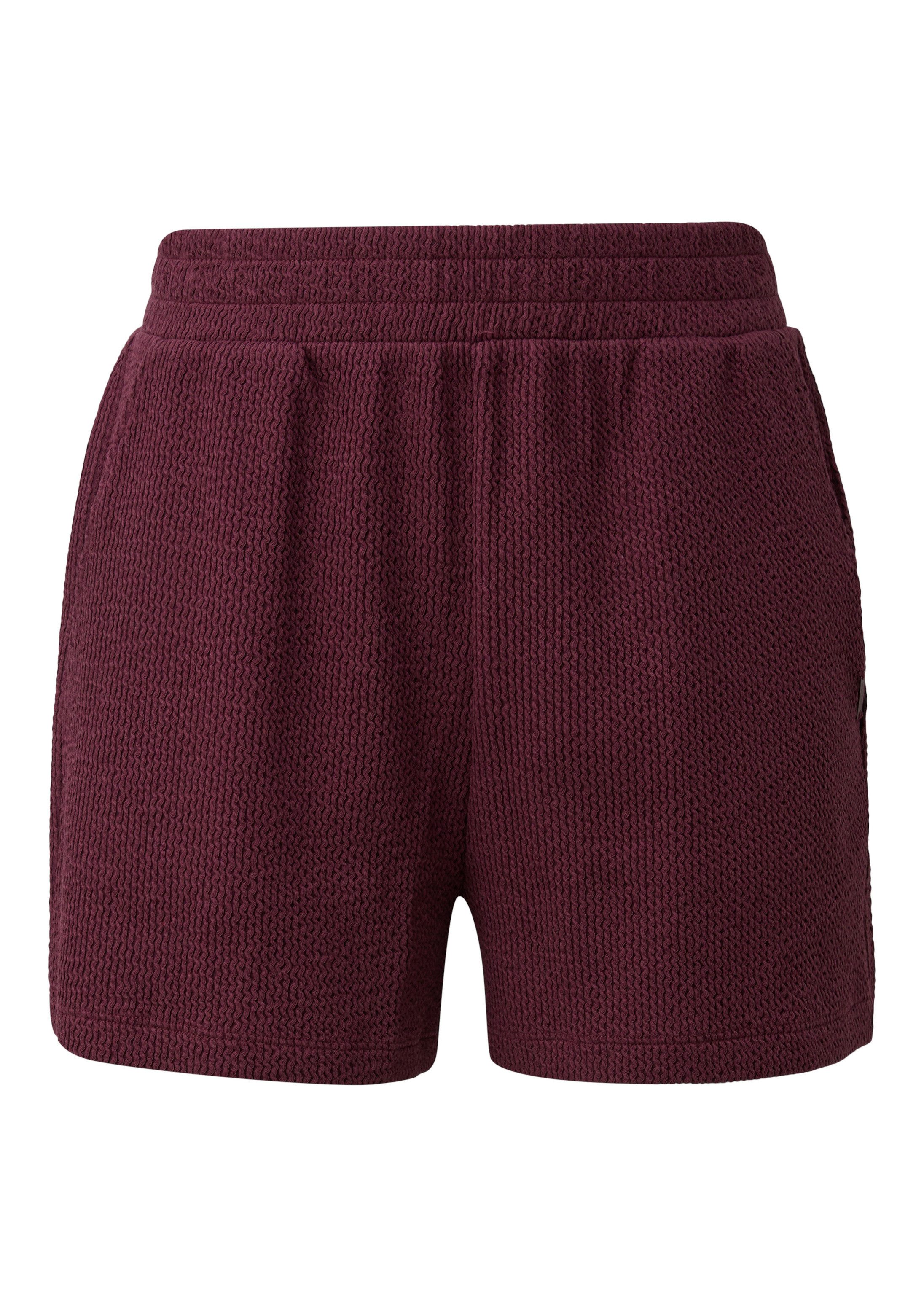 QS Shorts Hose Strukturierte Jerseyshorts