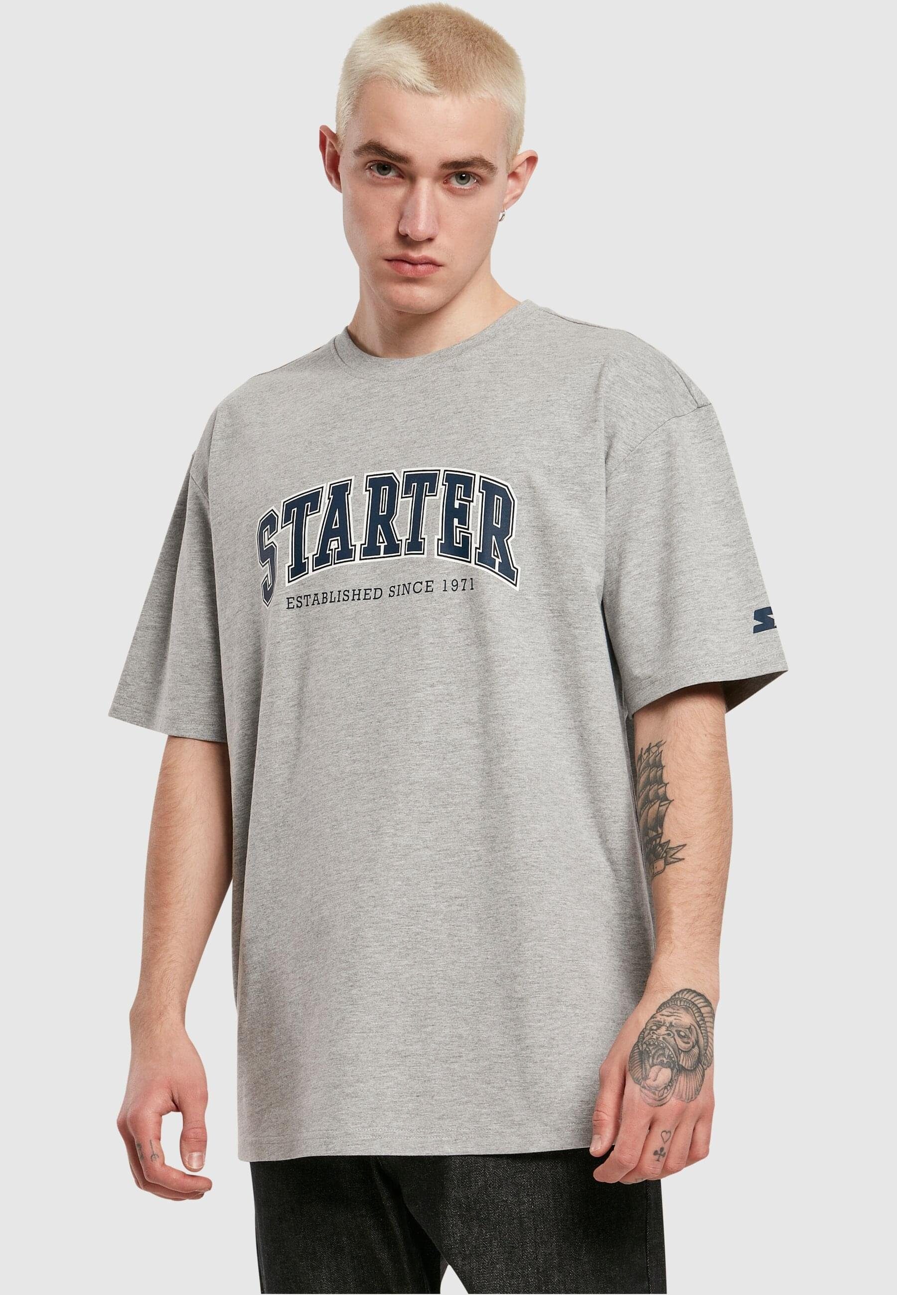 T-Shirt (1-tlg) Starter Black Starter heathergrey Label College Tee Herren