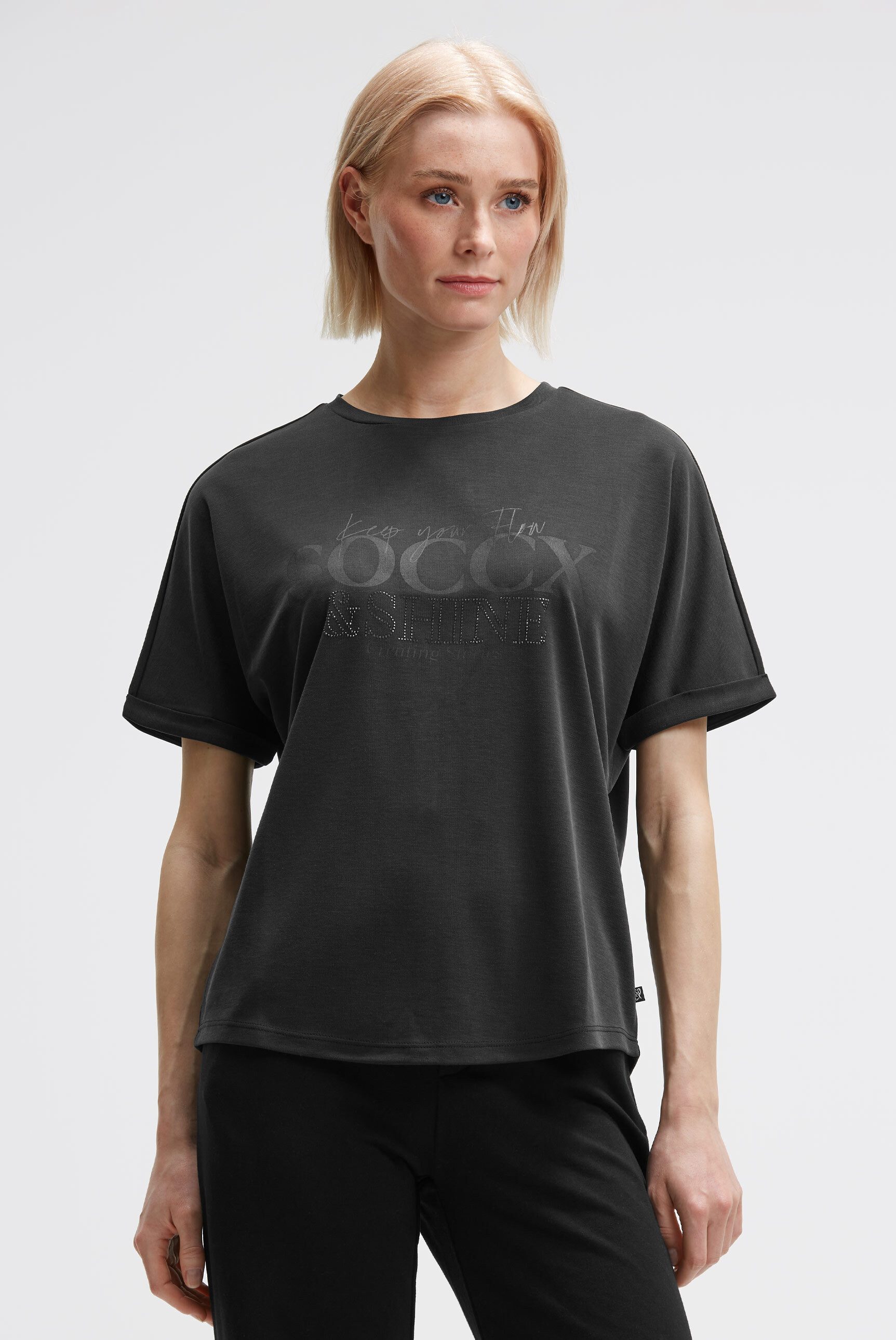 SOCCX Rundhalsshirt mit Fledermausärmeln