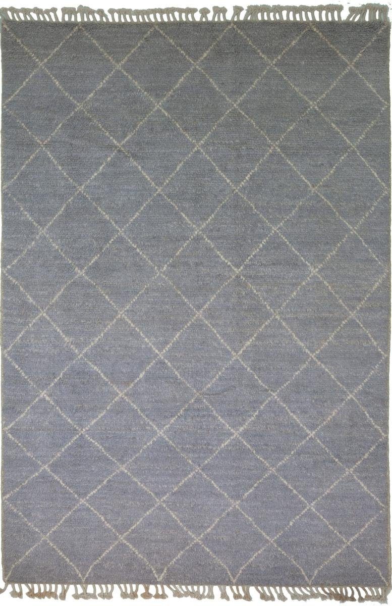 Orientteppich Berber Maroccan Design 205x296 Handgeknüpfter Moderner Orientteppich, Nain Trading, rechteckig, Höhe: 25 mm | Hochflor-Teppiche