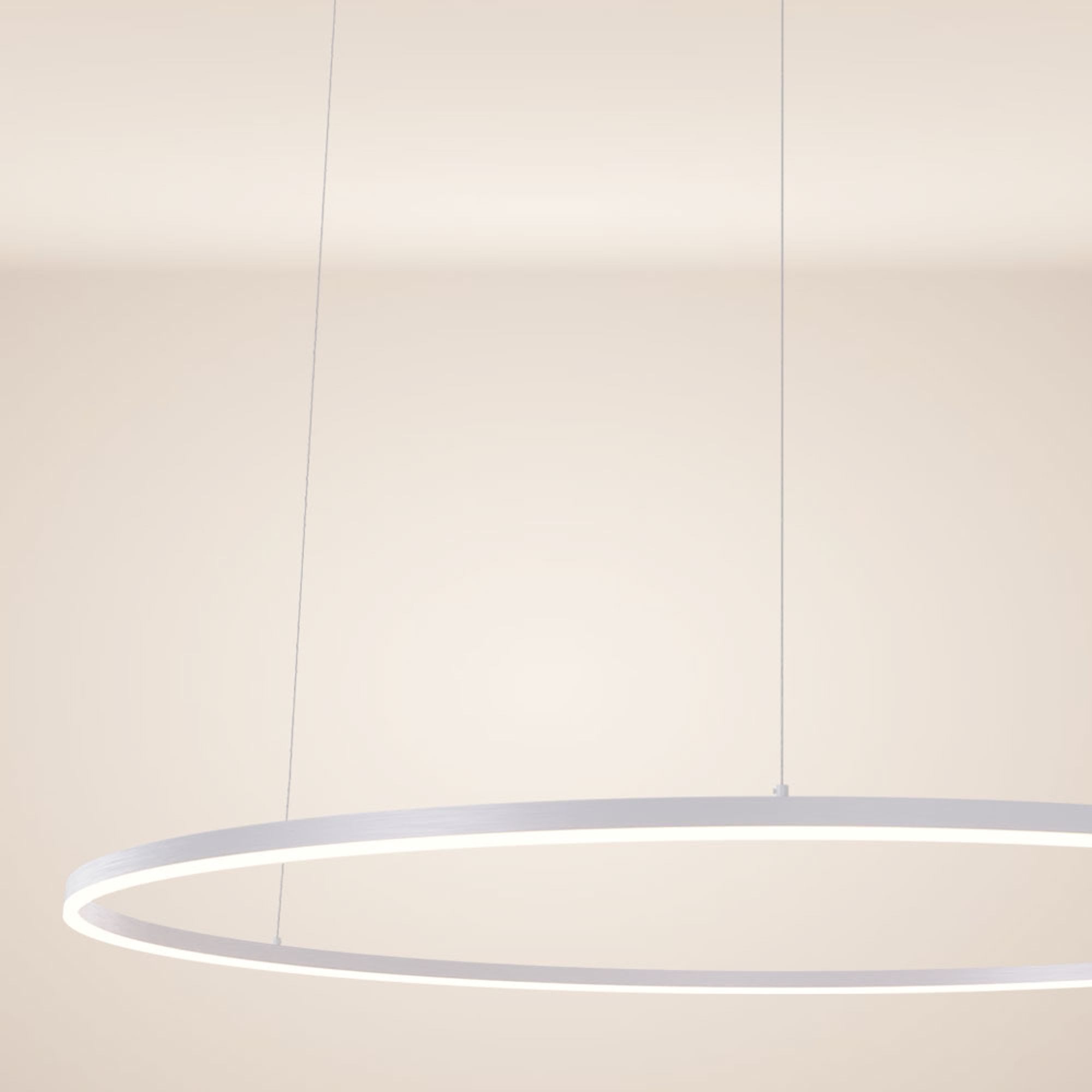 s.luce Pendelleuchte LED Pendelleuchte Ring Ø 120 direkt oder indirekt Weiß, Warmweiß