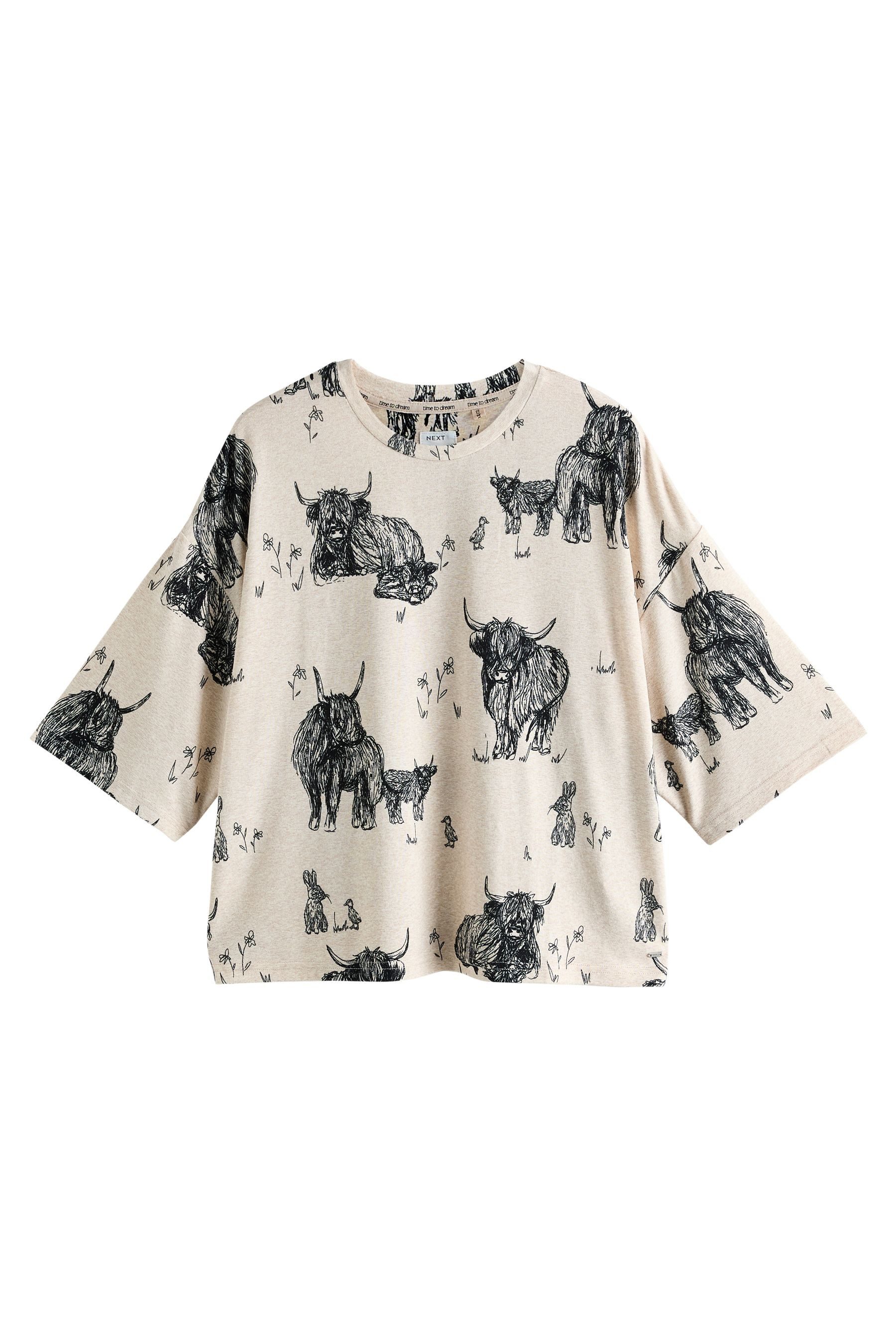 Next Pyjama Gemütlicher, kurzer Schlafanzug (2 tlg)