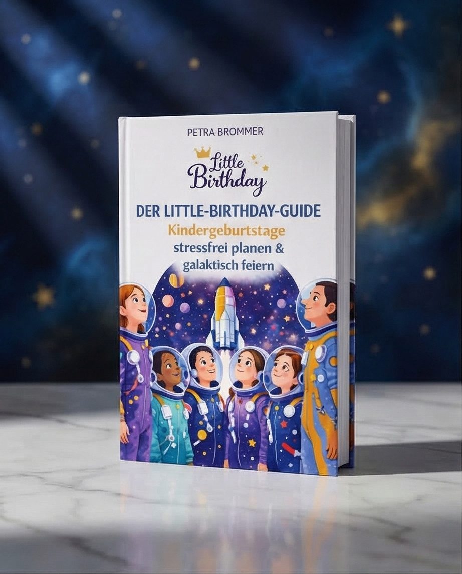 little Birthday Papierdekoration Guide: Kindergeburtstag stressfrei planen & galaktisch feiern, Astronaut, Weltall
