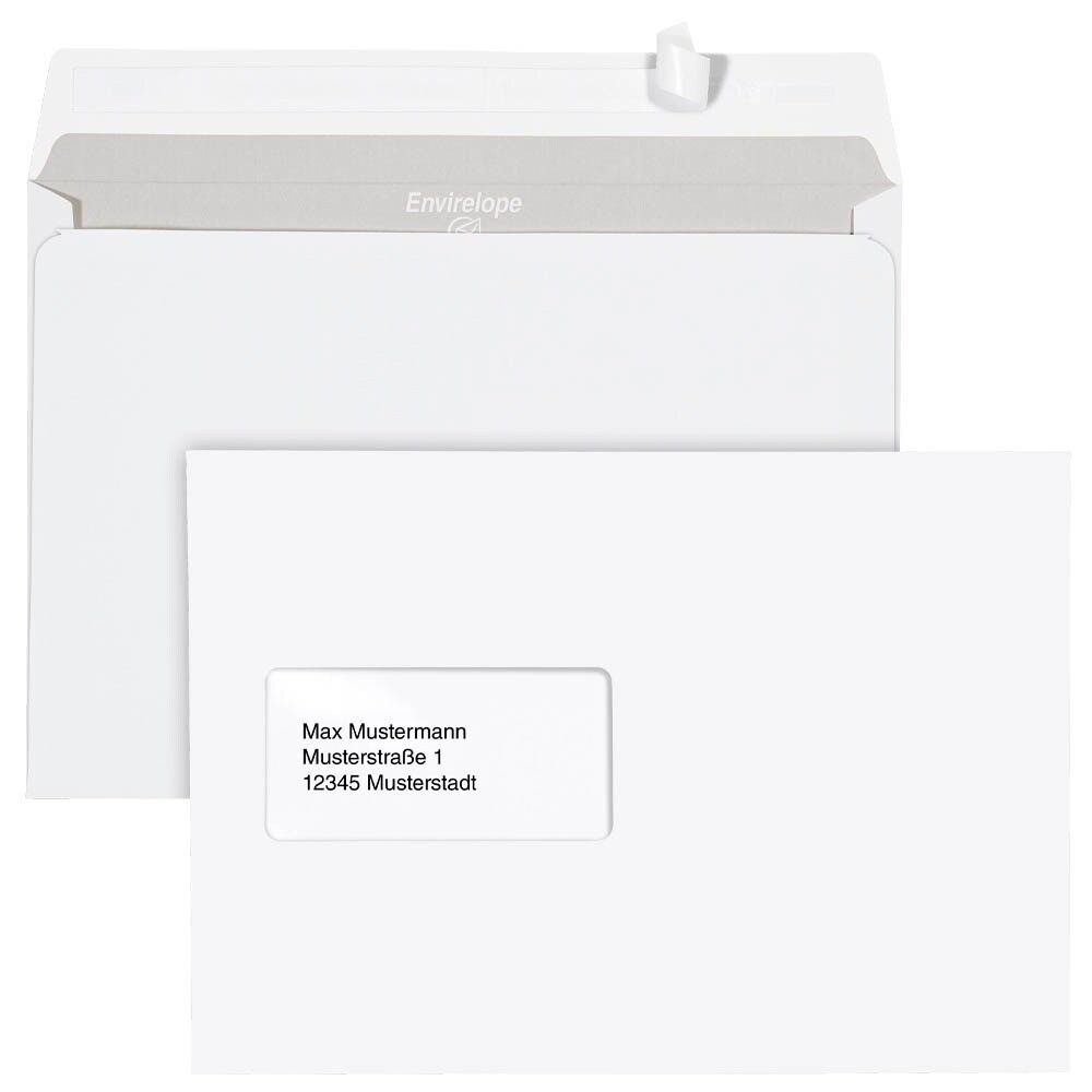 MAILMEDIA Briefumschlag Briefumschläge Envirelope® DIN C5 mit Fenster