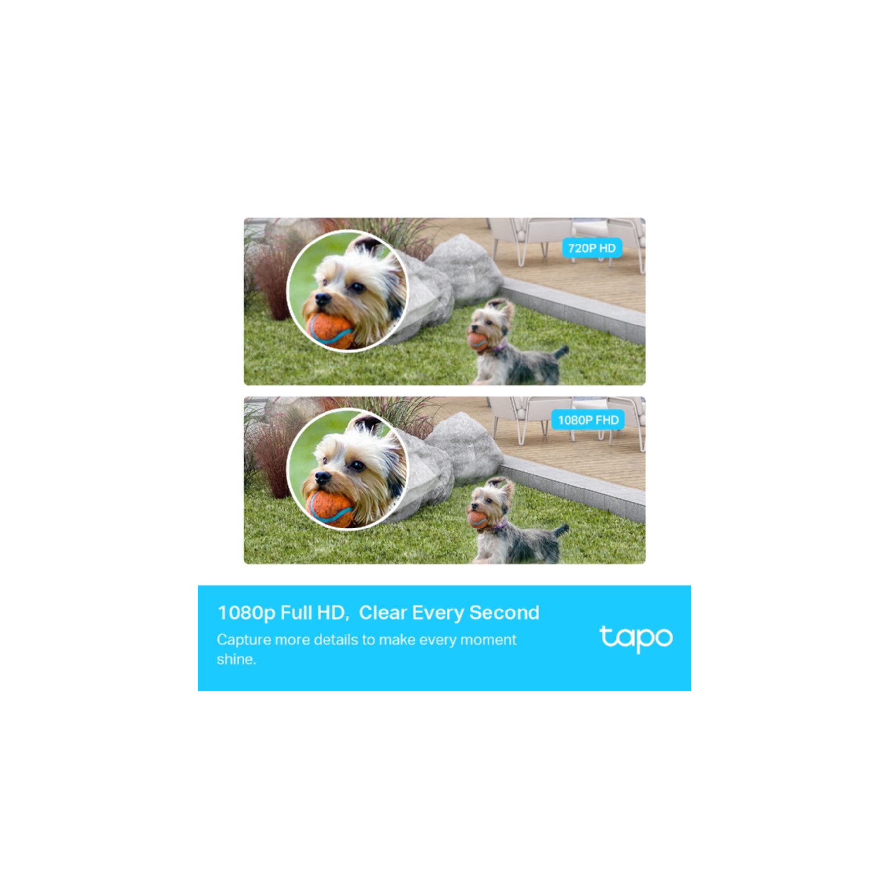 tp-link Überwachungskamera Intelligentes drahtloses Sicherheitskamerasystem, 2-Kamera-System