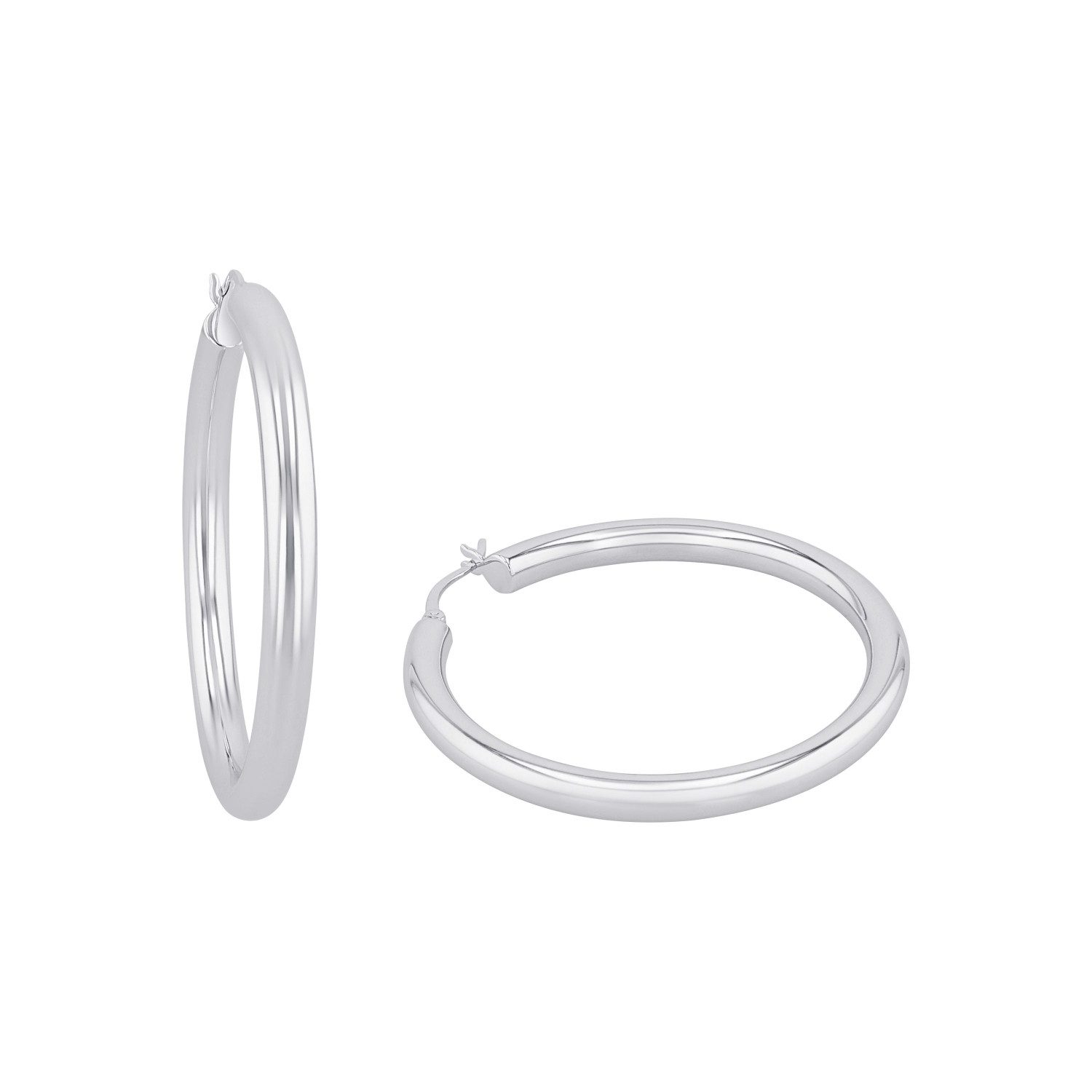 Amor Paar Creolen Amor Creolen für Damen, 925 Sterling Silber (Creolen, 2-tlg)