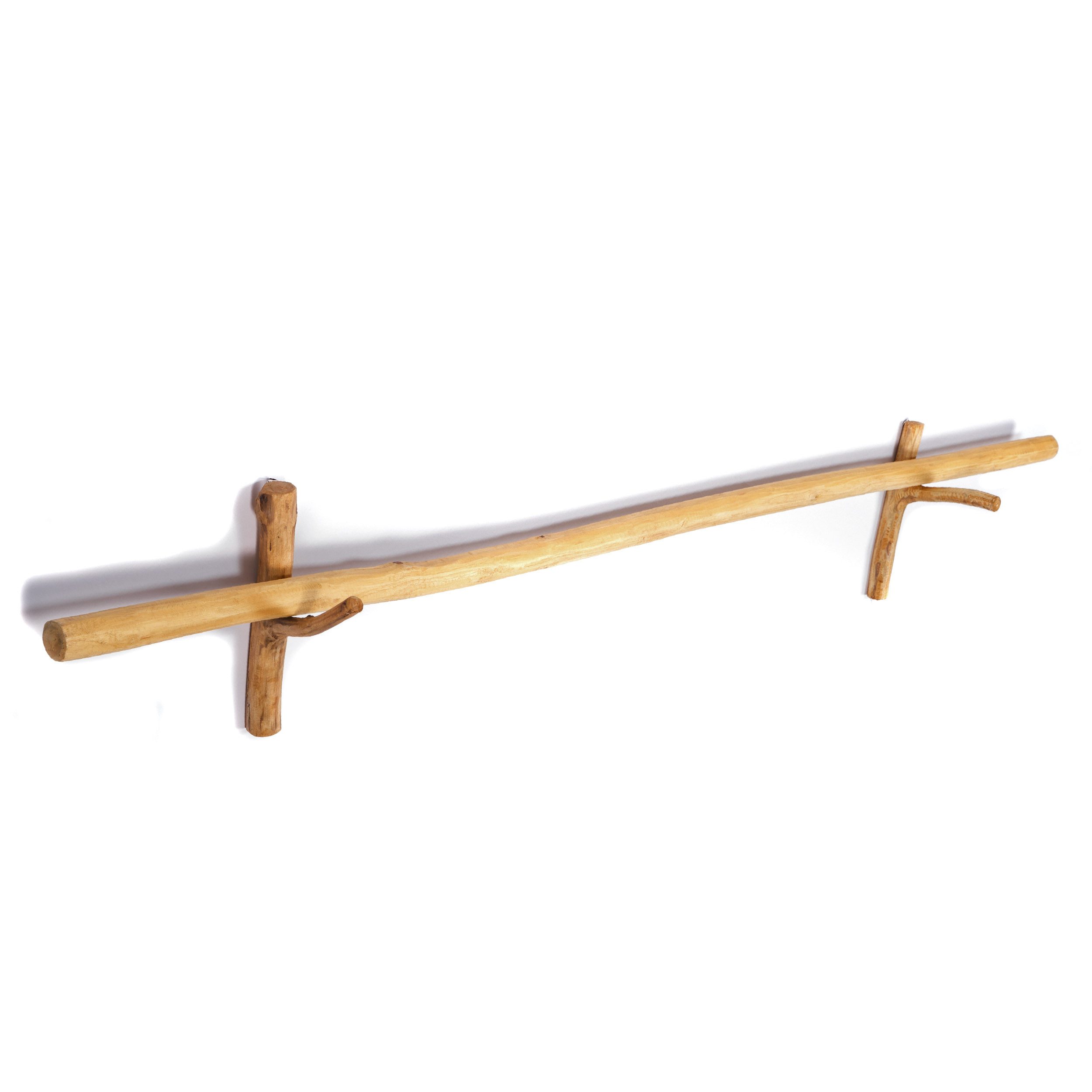 CREEDWOOD Gardinenstange GARDINENSTANGE VARA, 165cm Deko Ast Aufhänger Wandhalter Stange, Holz