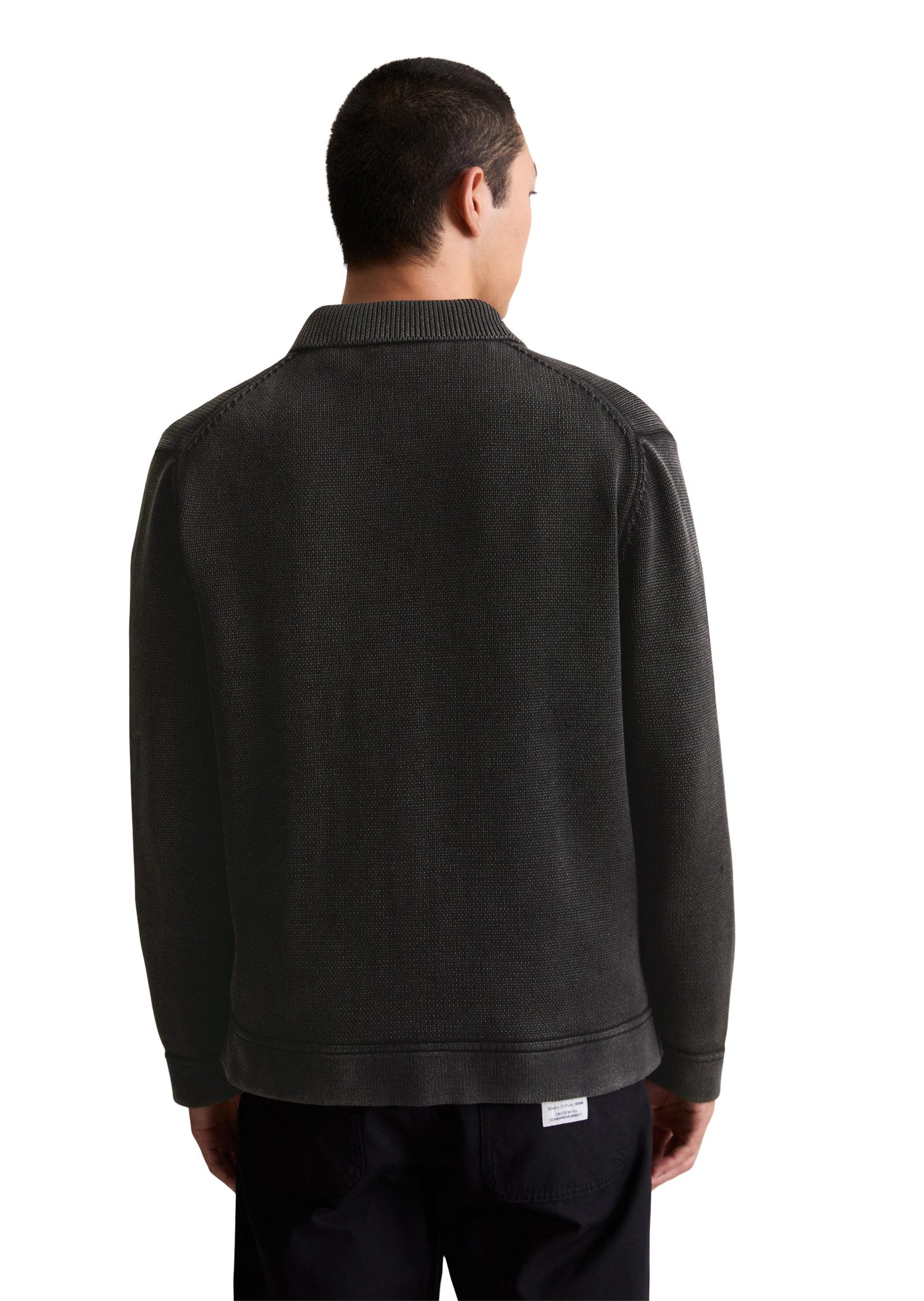 Marc O'Polo DENIM Strickjacke Polokragen, relaxed fit, Druckknöpfe günstig online kaufen