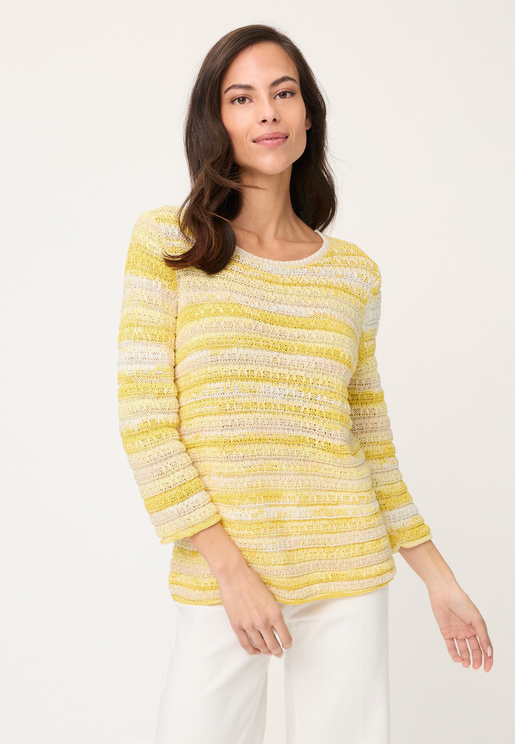 Olsen Strickpullover Pullover mit strukturiertem Allover-Dessin