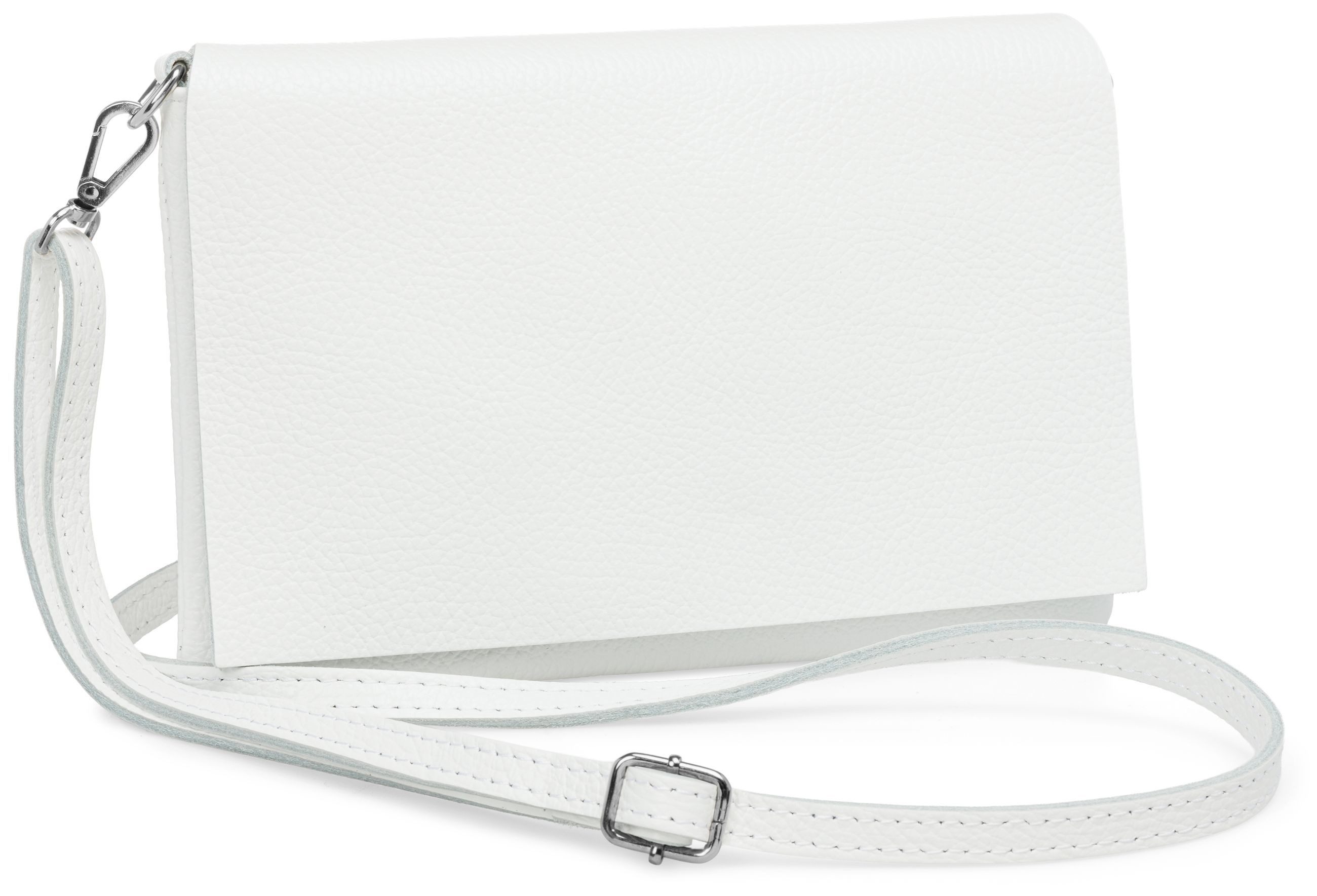 Caspar Clutch Abendtasche Stilvolle Damen Leder Tasche -CLASSIC LINE- Modell No.839, leicht, elegant & unempfindlich - 100% Echtleder - Handmade in Italy