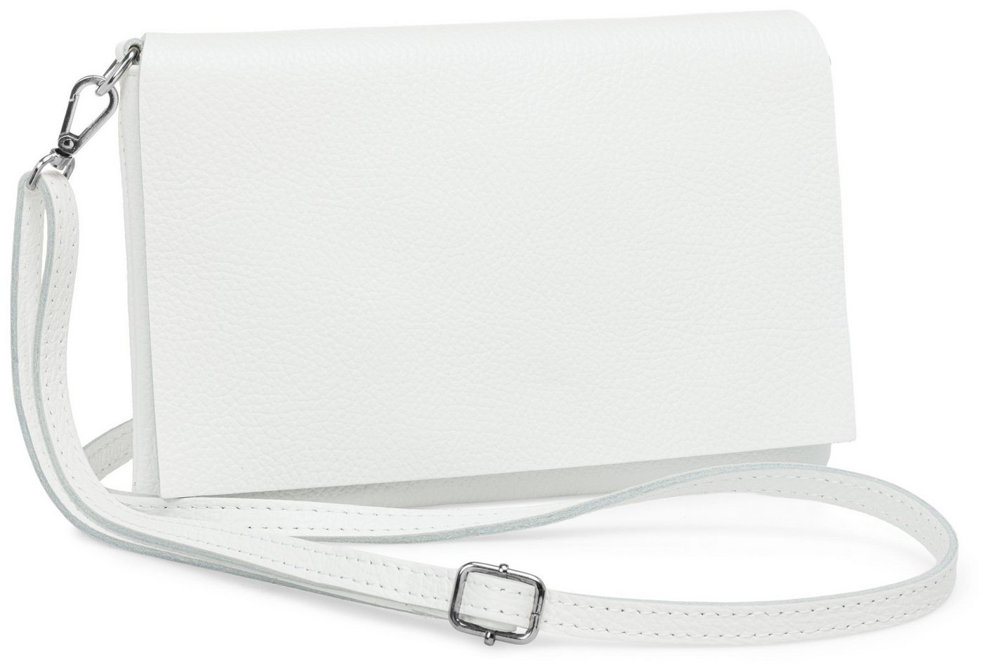Caspar Clutch Abendtasche Stilvolle Damen Leder Tasche -CLASSIC LINE- Modell No.839, leicht, elegant & unempfindlich - 100% Echtleder - Handmade in Italy