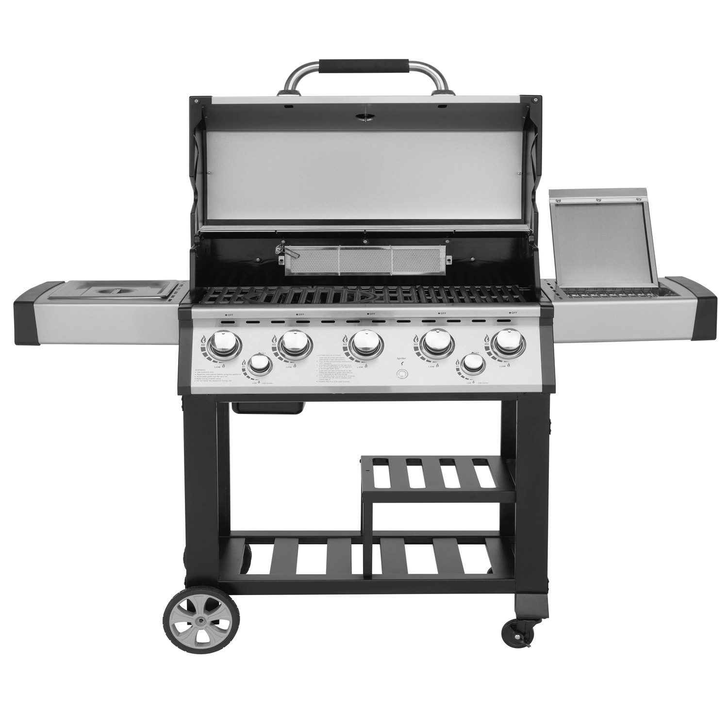 JUSTUS Gasgrill "Mars", elektrische Zündung, 5 + 2 Brenner, 158 x 62 x 122 cm (L x B x H)