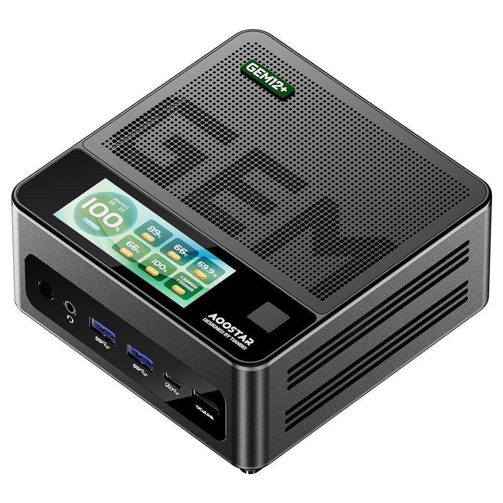 GEM12+ Pro AMD Ryzen 7 Pro 8845HS, 8 Kerne, max. 5,1 GHz, 32GB+1TB Mini-PC