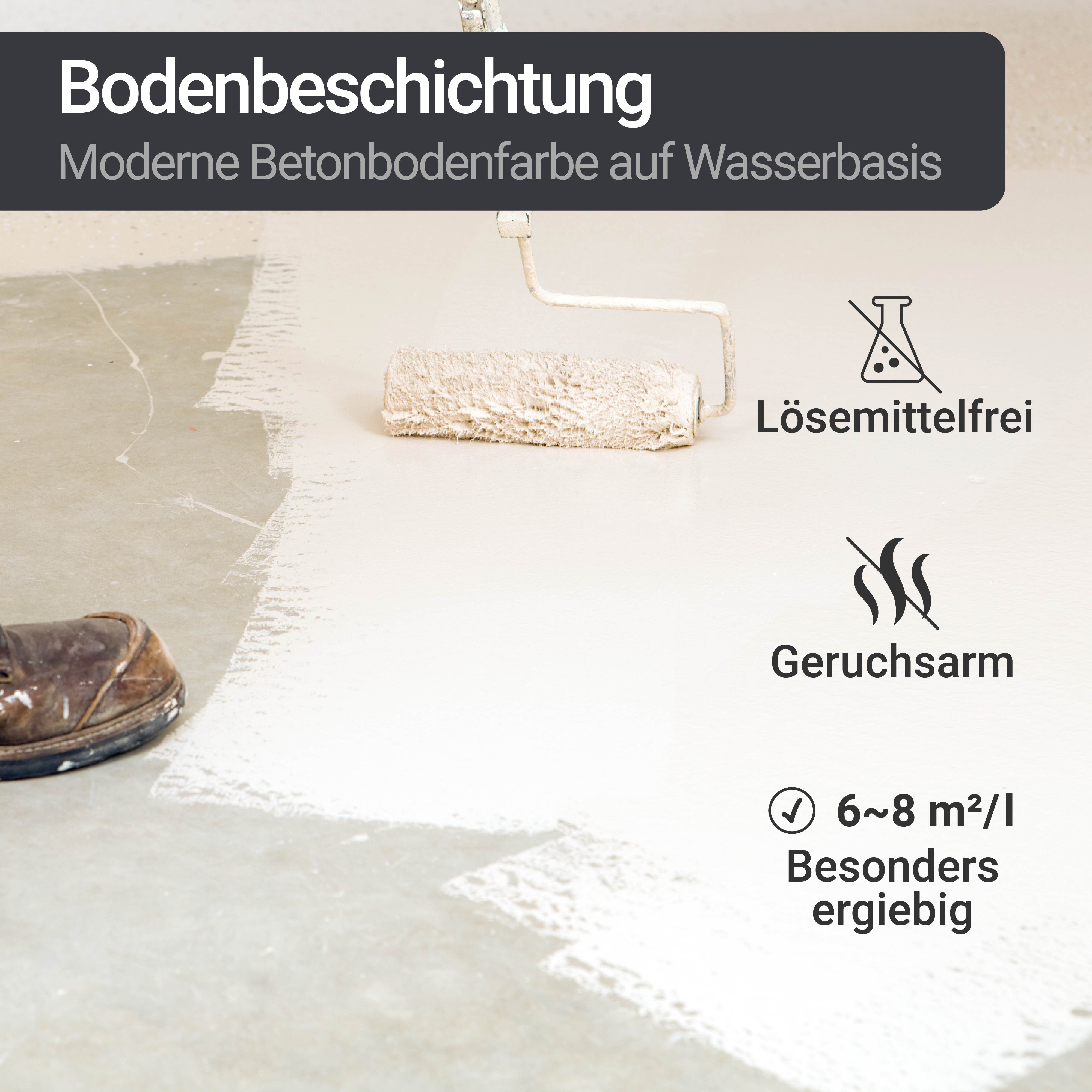 WO-WE Bodenversiegelung Betonfarbe Bodenfarbe Bodenbeschichtung W700 MATT, 1-10L – Bild 4 von 5