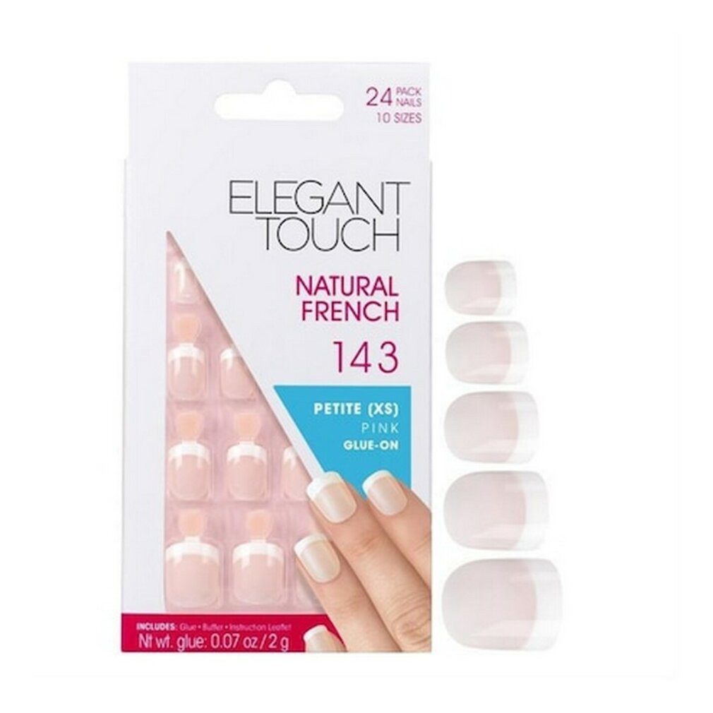 Elegant Touch Nageldesign Zubehör Natural French 143 Takma Tirnak