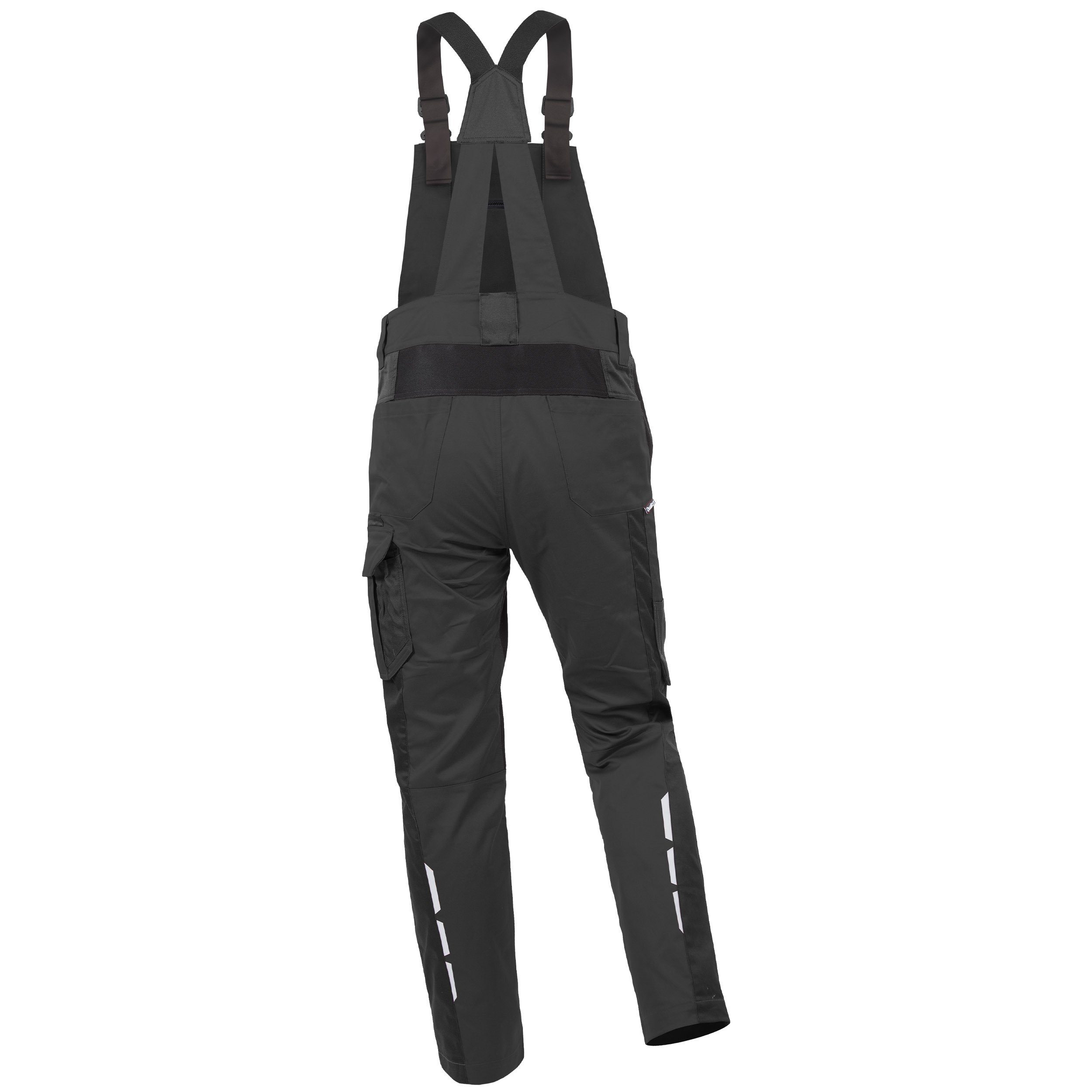 Qualitex Workwear Arbeitslatzhose Slim-Fit Latzhose Herren, strapazierfähig Stretch-Herren-Arbeitshose (1-tlg) xtra Strapazierfähig - Robust - Farbstabil - kratzfrei & metallfrei