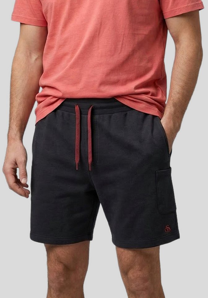 Scotch & Soda Sweatshorts Freizeitshorts Shorts mit Kordelzug, Eingrifftaschen stylisch und leicht mit Logostick