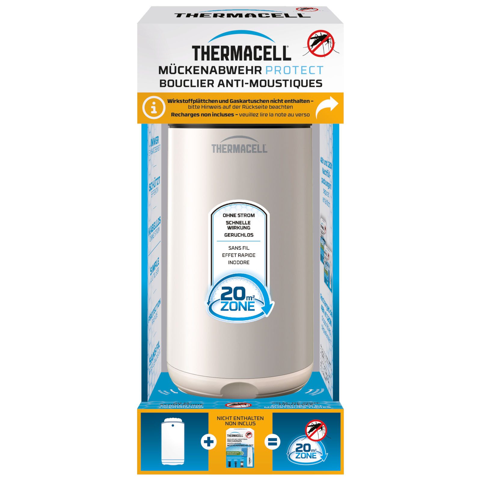 Insektenabwehrgerät Mückenabwehr Protect, Creme, ohne Wirkstoff, Mückenschutz Standgerät