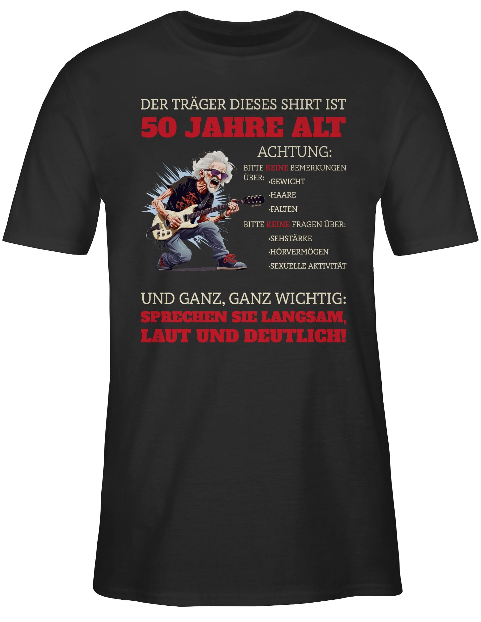 T-Shirt Shirtracer Alter - Shirt 50 50. 50 dieses Geburtstag 01 Schwarz Der Jahre ist Sack Träger