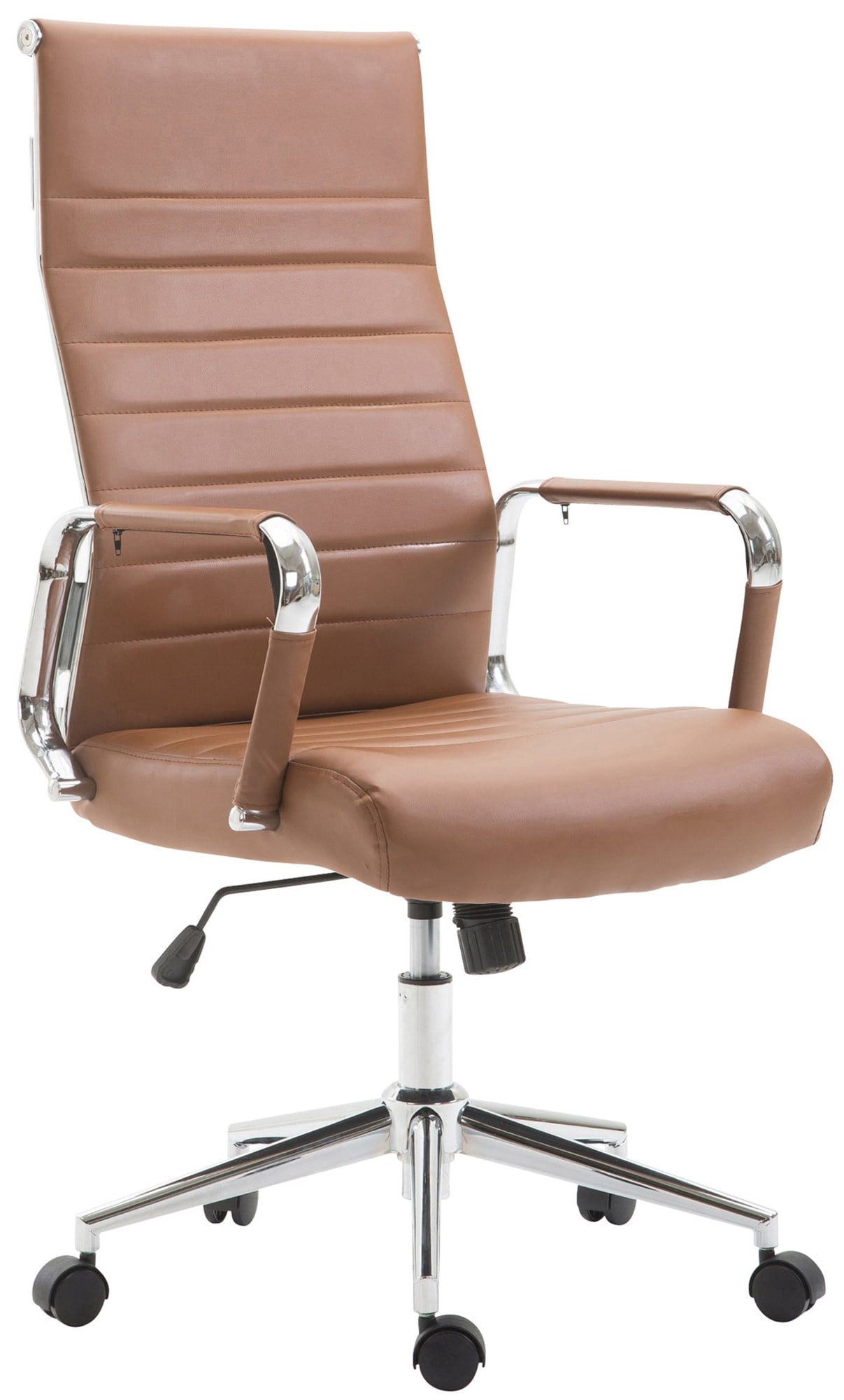 furnicato Bürostuhl Kolumbus 105-115x58x66 cm hellbraun (1 St)