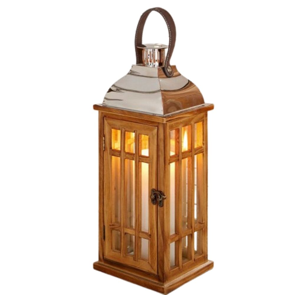 Home-trends24.de Kerzenlaterne Laterne Windlichter Kerzenhalter Kerzenständer Teelichthalter Holz