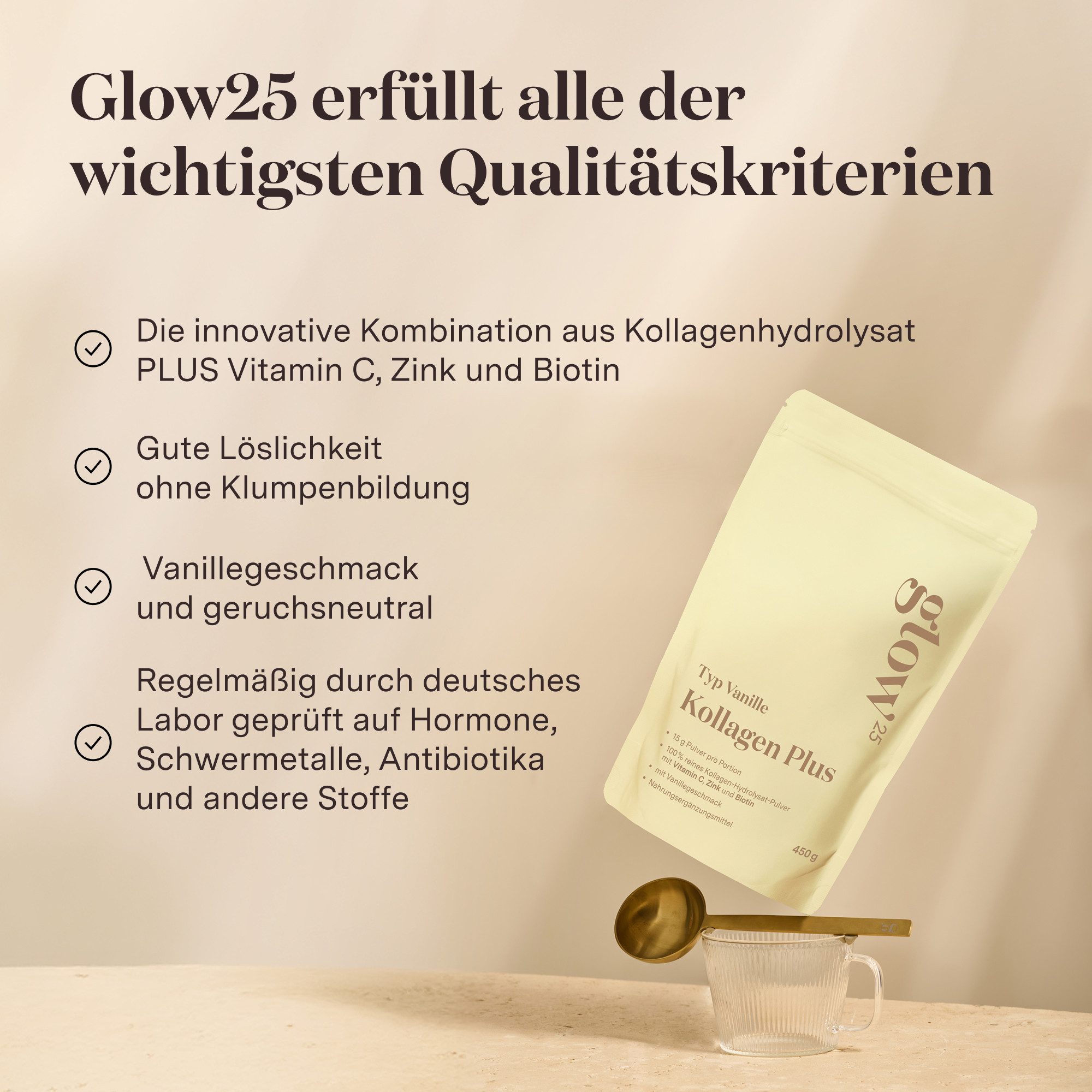 Glow25 Glow25® Collagen Plus Typ Cheesecake [450g] Pulver, 450 g