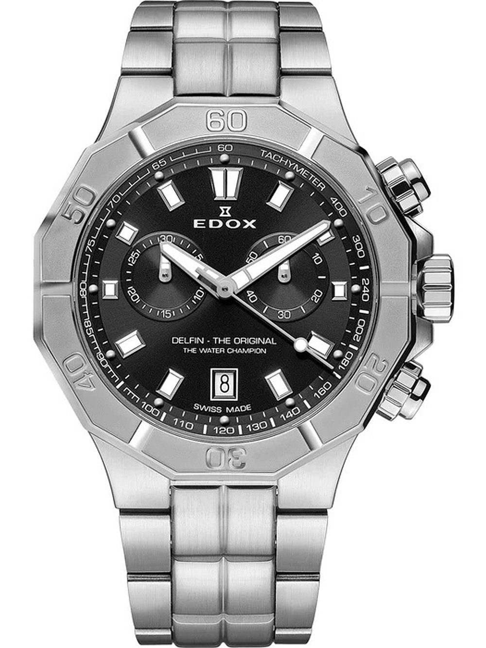 Edox Chronograph Edox 10113-3M-NIN Delfin Chronograph Herrenuhr 43m