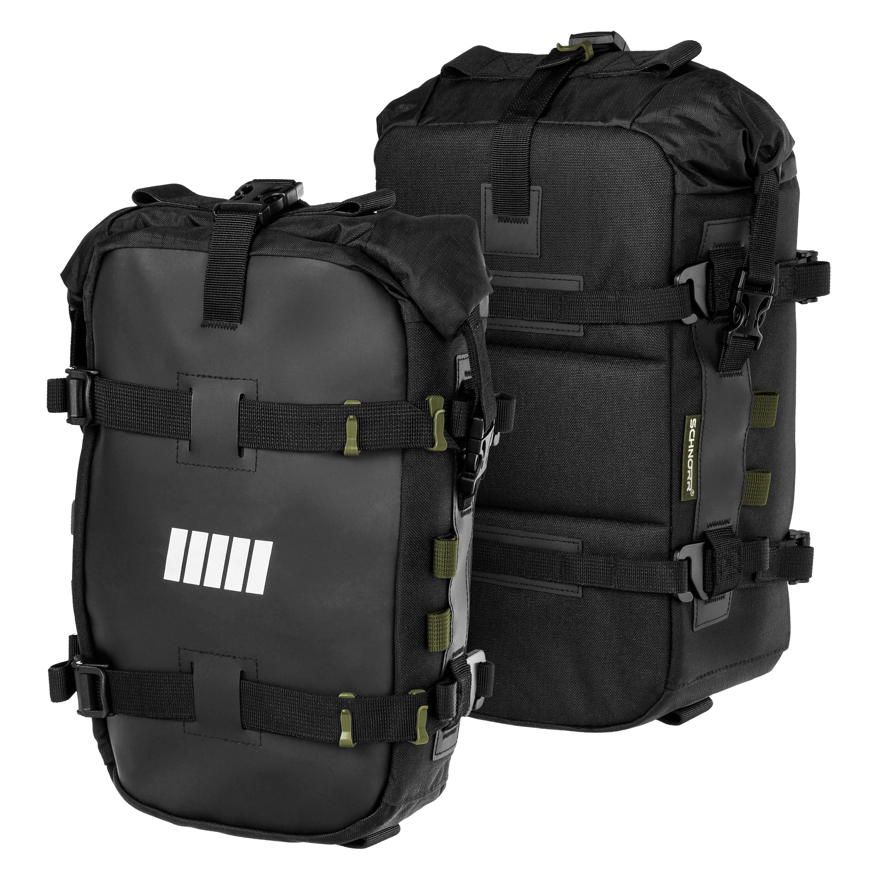 Gepäckträgertasche 3er Set Motorrad Seitentasche / Hecktasche - 6 L+2x 12 L- wasserdicht