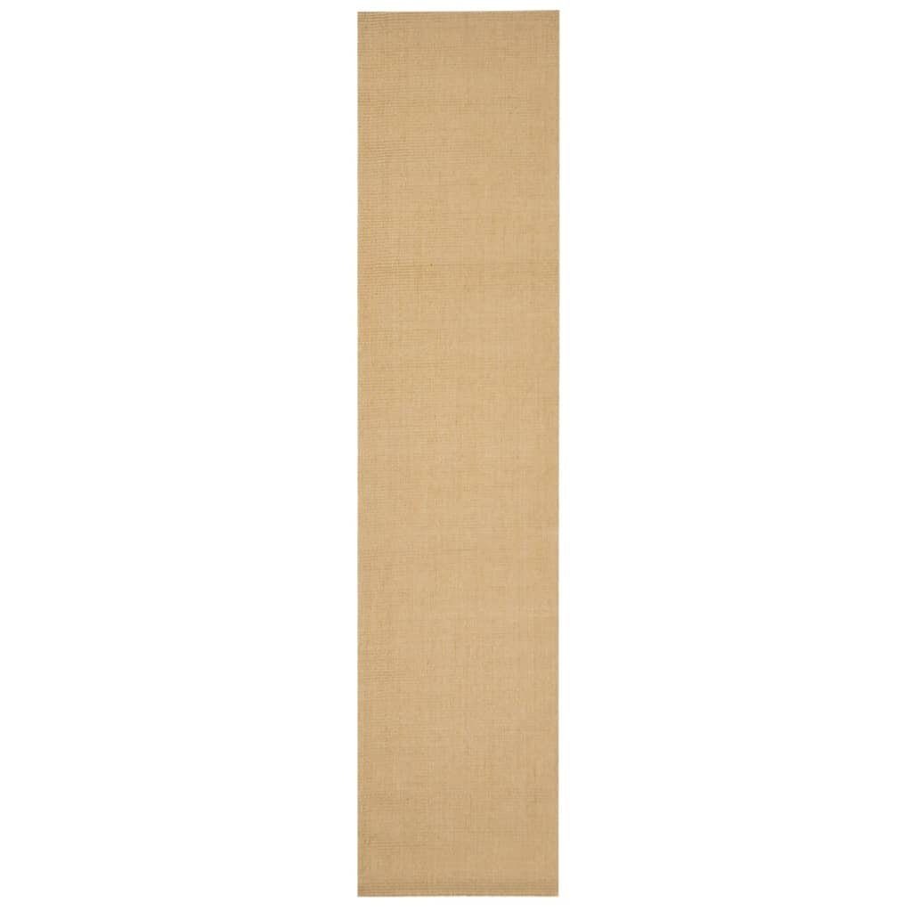 vidaXL Teppich Teppich Natur Sisal 66x300 cm, Rechteckig