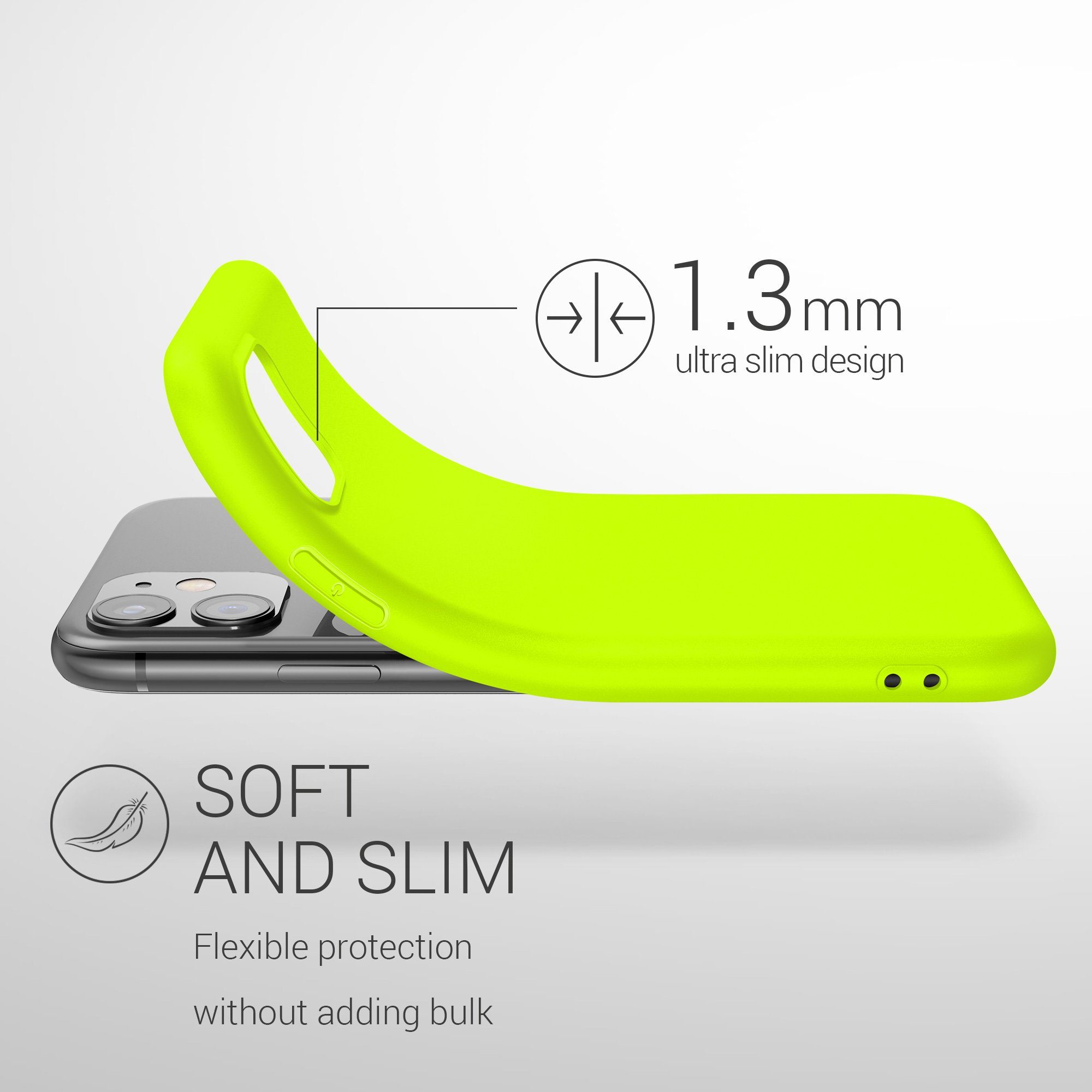 kwmobile Handyhülle Hülle für Apple iPhone 11, Hülle Silikon - Soft Handyhülle - Handy Case Cover