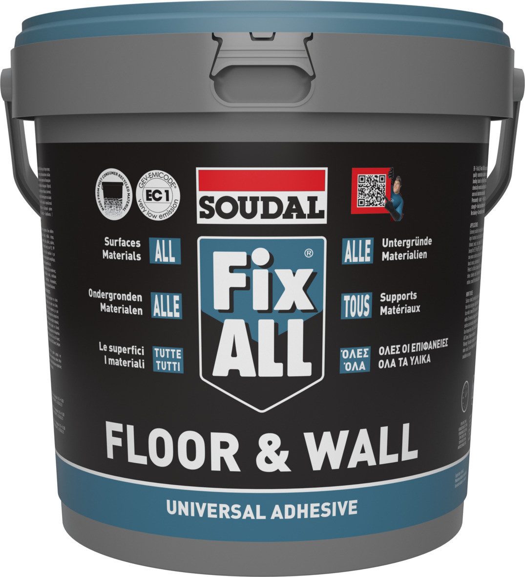 SOUDAL Fliesenaufkleber Soudal Flächenklebstoff Fix All Floor & Wall 4 kg
