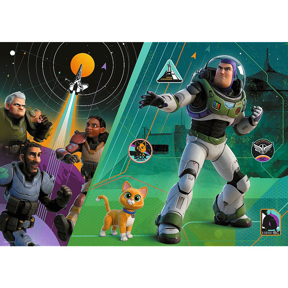 Disney Puzzle Disney Puzzle Adventures of Buzz Lightyear 200 Teile Weltraumabenteuer, Puzzleteile