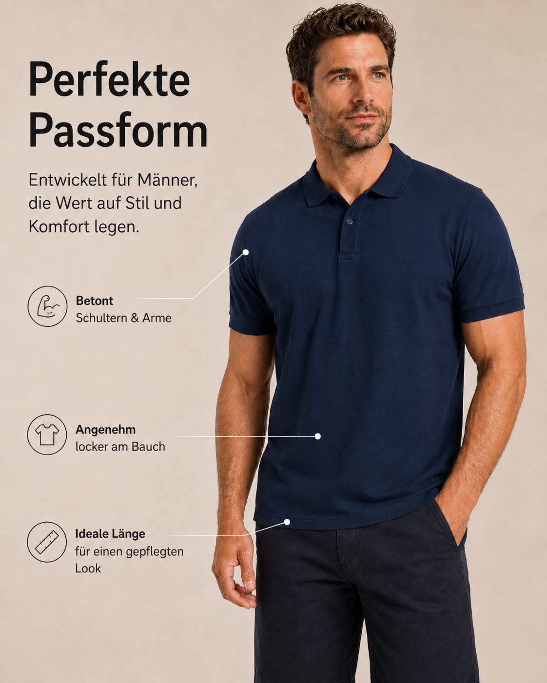 Sitztgut Poloshirt Premium Cotton Polo T-Shirt (1-tlg)