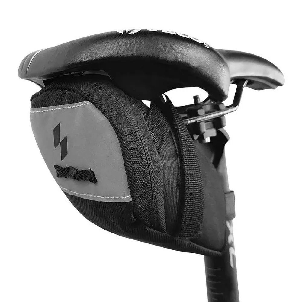 Sahoo Fahrradtasche 132003 Sattel Fahrradtasche Reißverschluss 1L schwarz