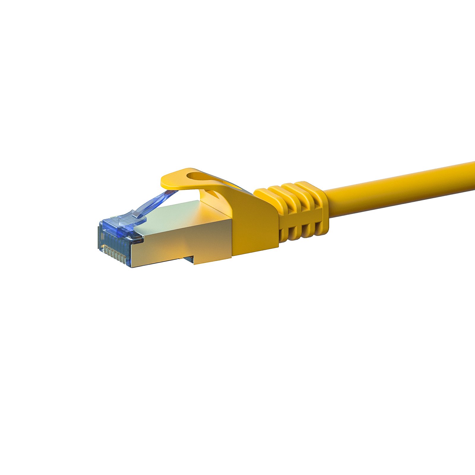 Danicom Danicom CAT 6a Netzwerkkabel LSOH - S/FTP - 5 Meter - Gelb Netzwerkkabel, RJ45, RJ45 (500 cm), Cat6a, 100% Kupfer