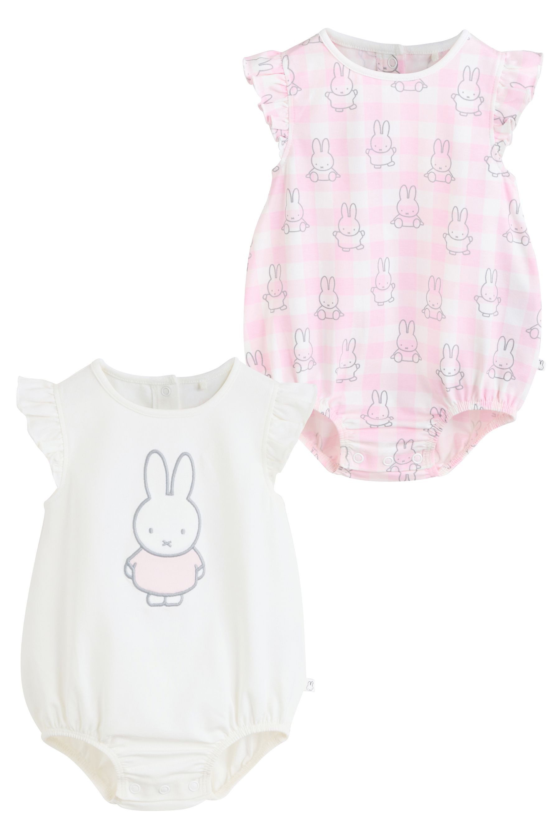 Next Повзунки Miffy Babystrampler, 2er-Pack (2-tlg)