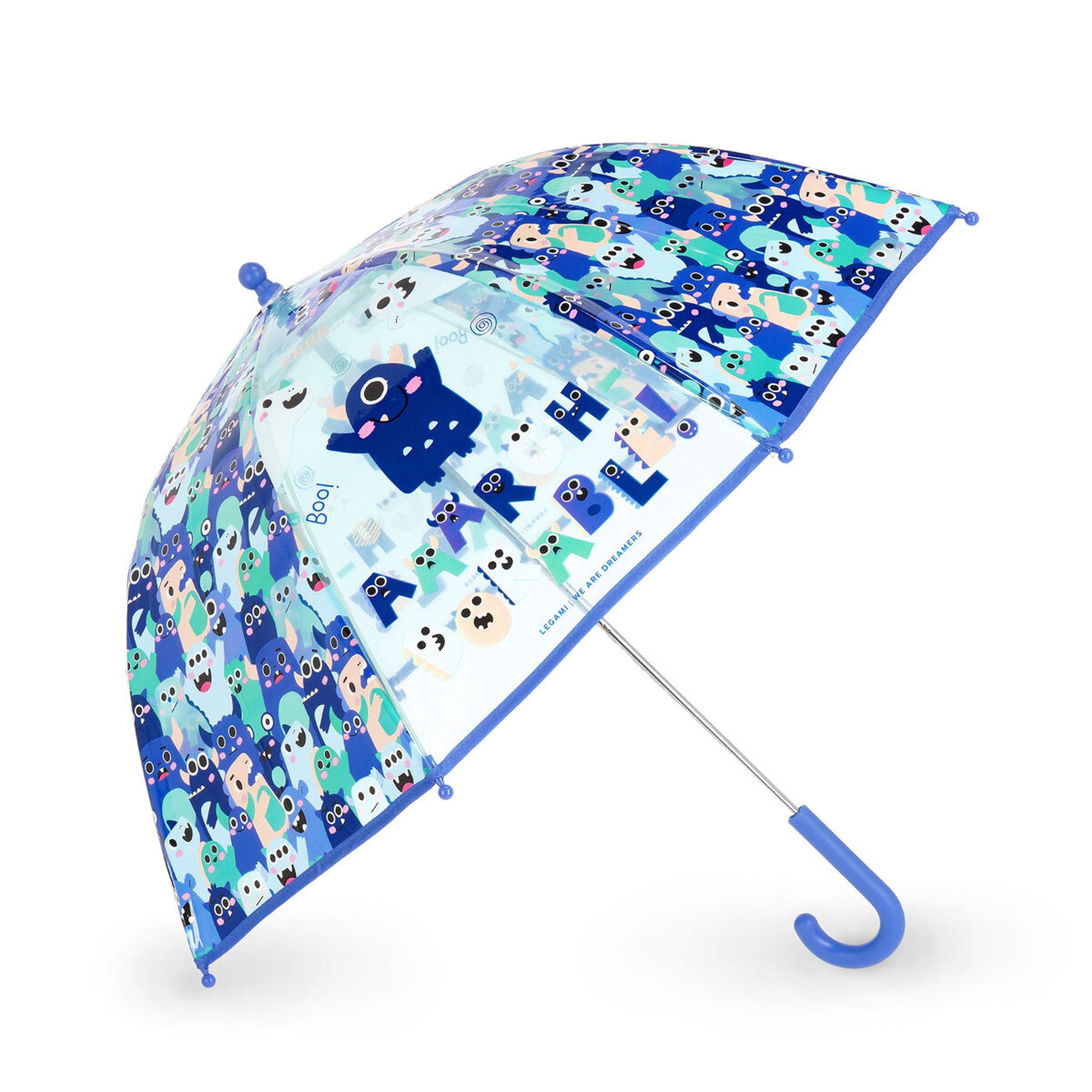 Legami Stockregenschirm Legami Kinderregenschirm Dancin' in the Rain Monster 73cm