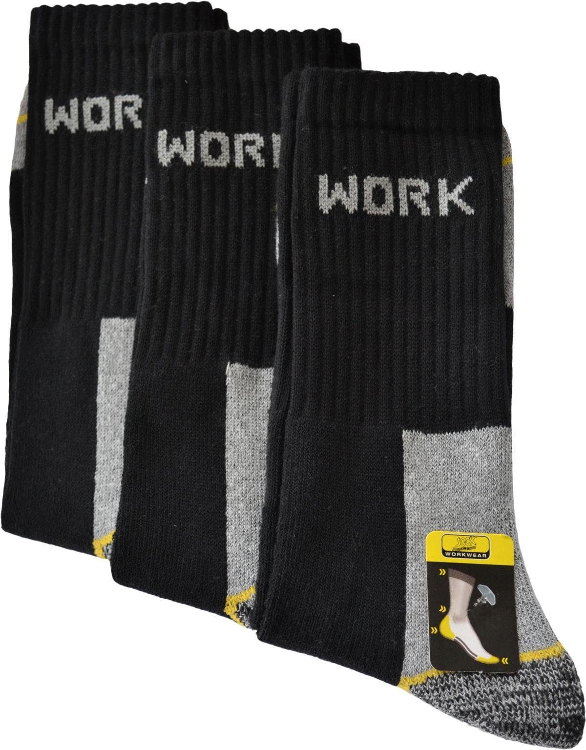 normani Basicsocken 6 Paar Arbeitssocken Standard Work Standard (6er-Set, 6 Paar) angenehm anliegender Schaft