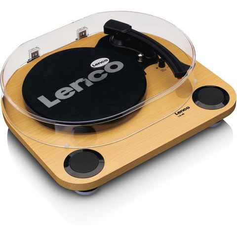 Lenco LS-40WD Plattenspieler mit int. Lautsprechern Plattenspieler (Riemenantrieb)