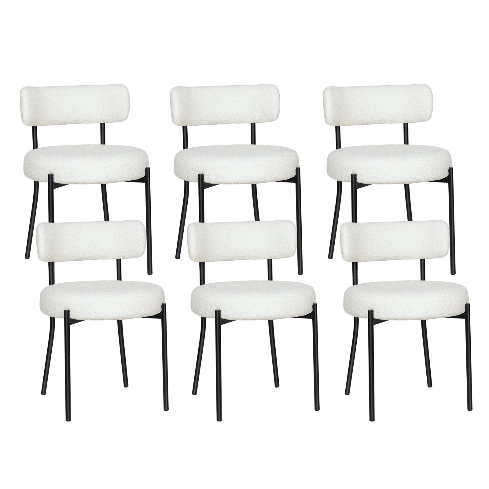 Puluomis Esszimmerstuhl (2/ 4/6er Set Bouclé günstig online kaufen