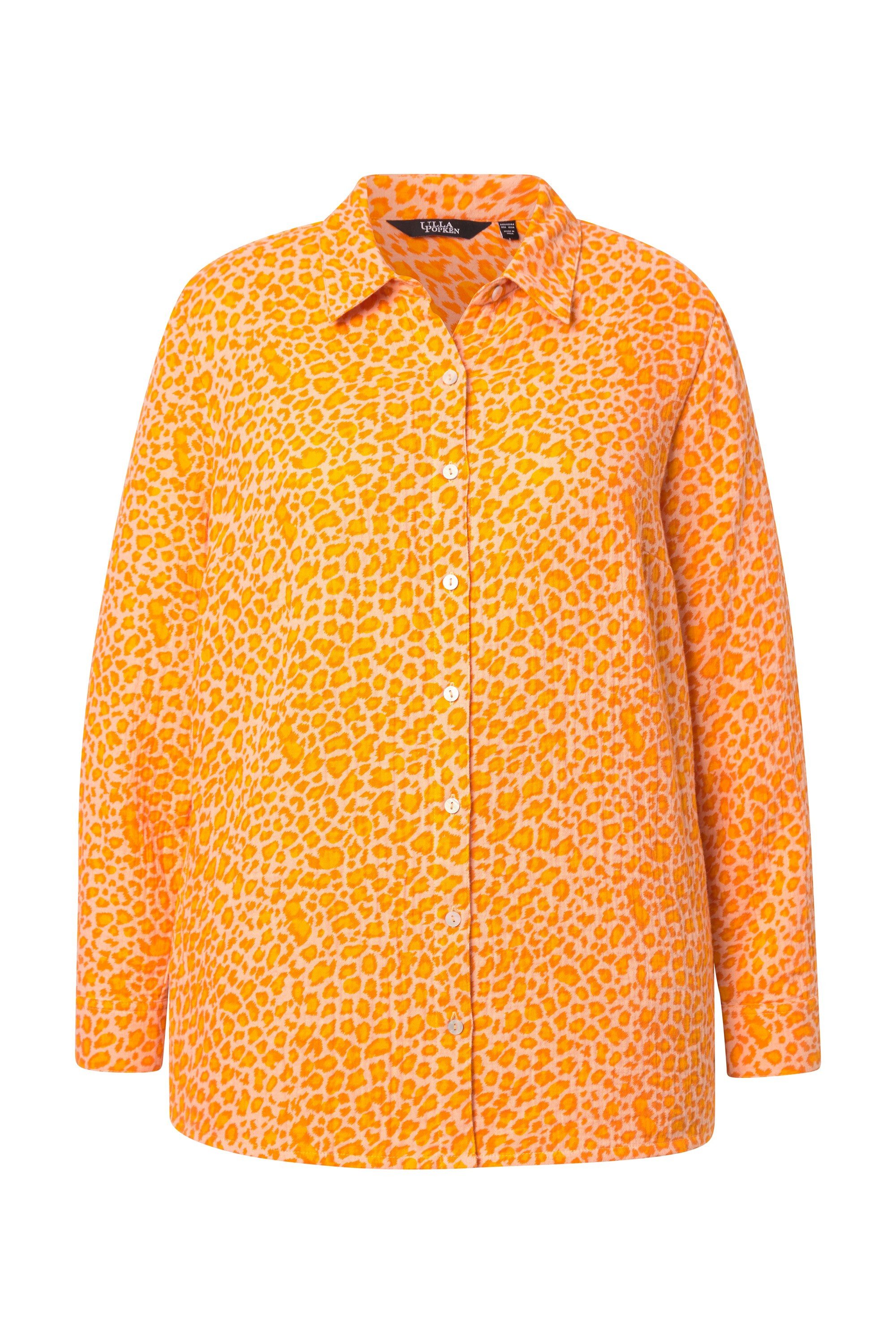 Angel of Style Hemdbluse Bluse oversized Musselin Leo-Druck günstig online kaufen