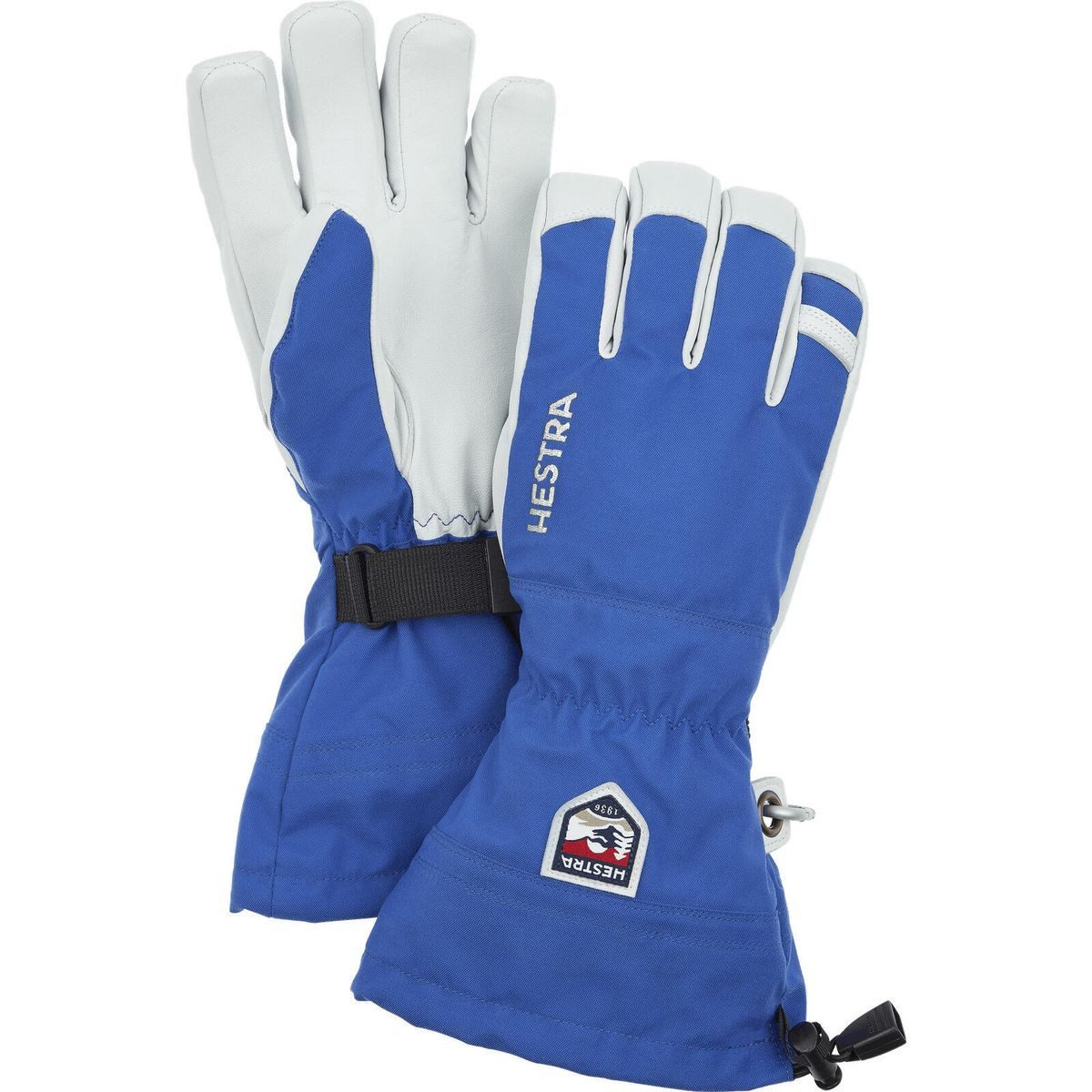 Hestra Skihandschuhe Army Leather Heli Ski - 5 Finger Hochwertiger, robuster Handschuh für extreme Winterbedingungen, ideal