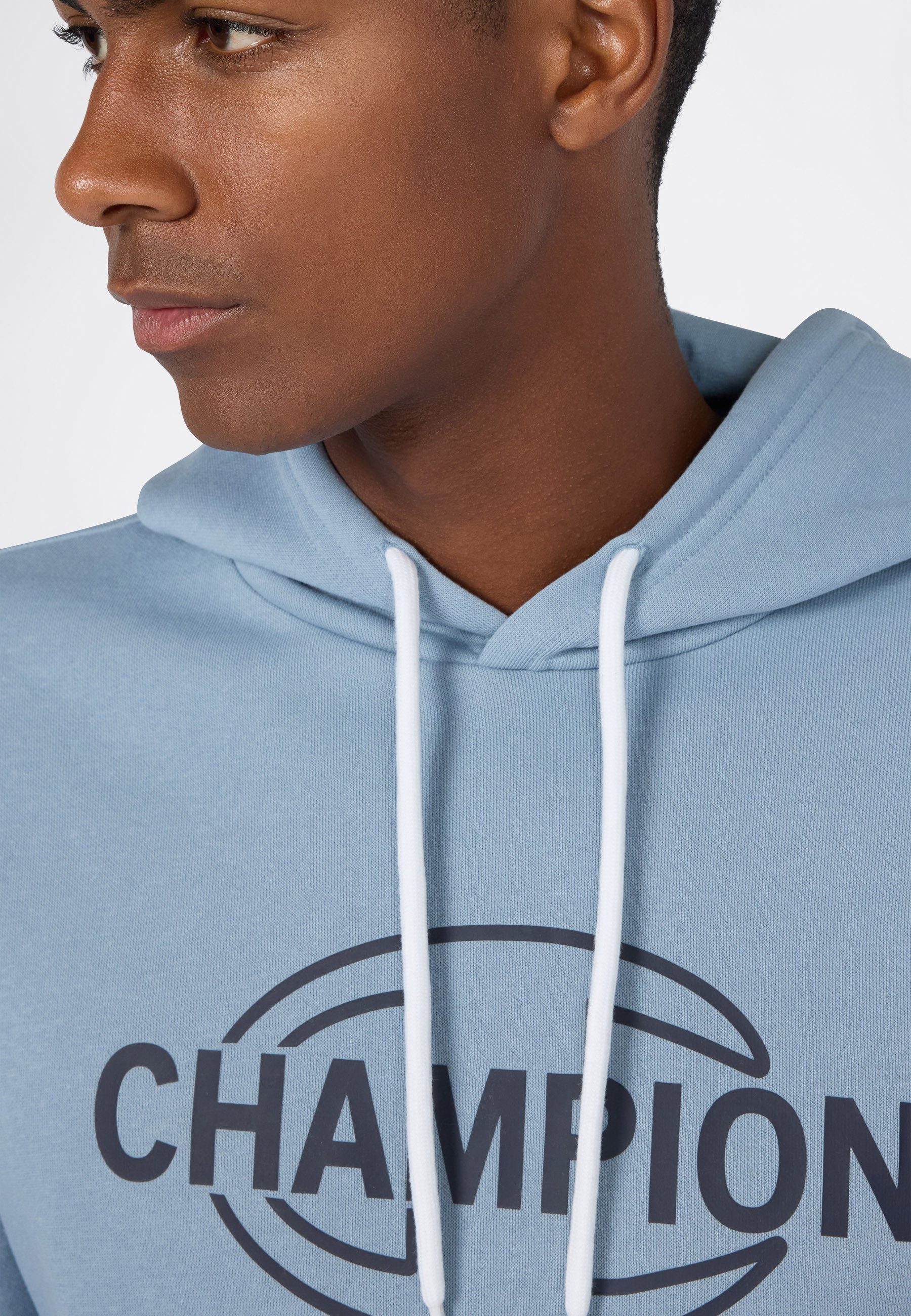 Champion Kapuzensweatshirt Graphic Hoodie mit Kapuze, aus Baumwolle und Polyester, in den Größen S bis XXL